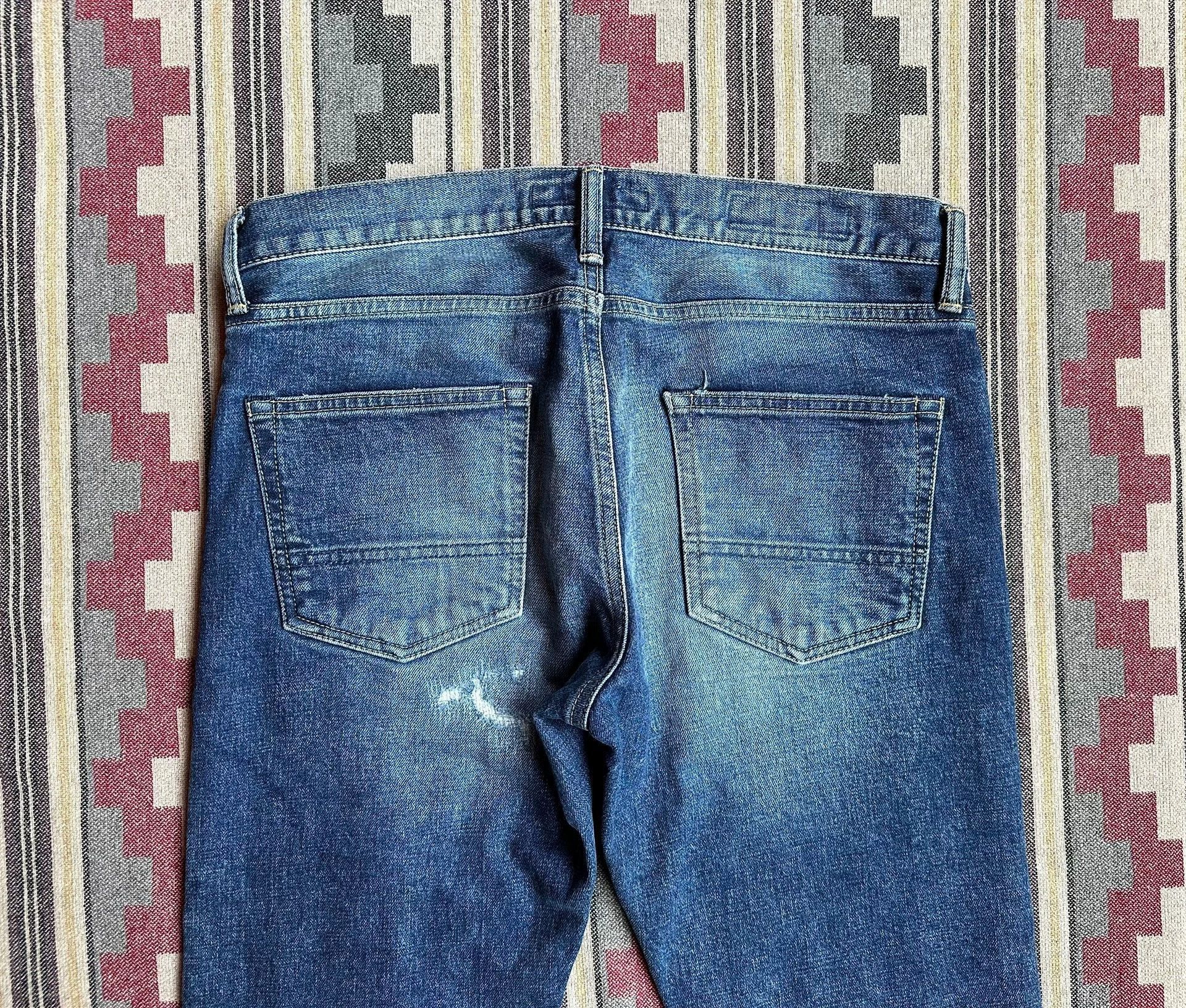 FDMTL Blue Distressed Denim Jeans Size 30 Size US 30 / EU 46 - 4 Thumbnail