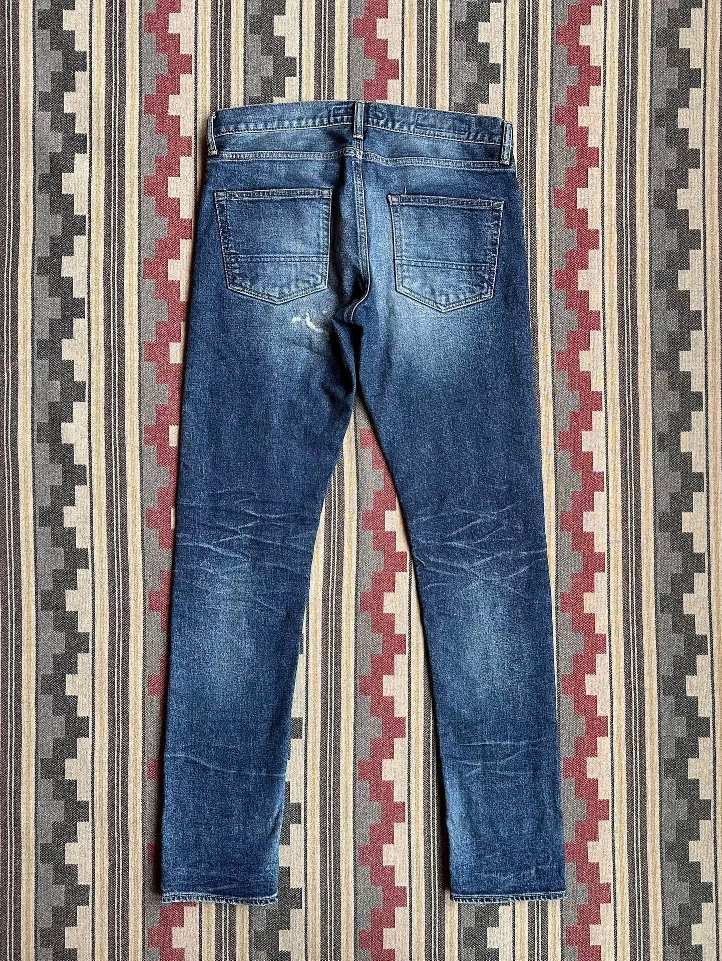 FDMTL Blue Distressed Denim Jeans Size 30 Size US 30 / EU 46 - 2 Thumbnail