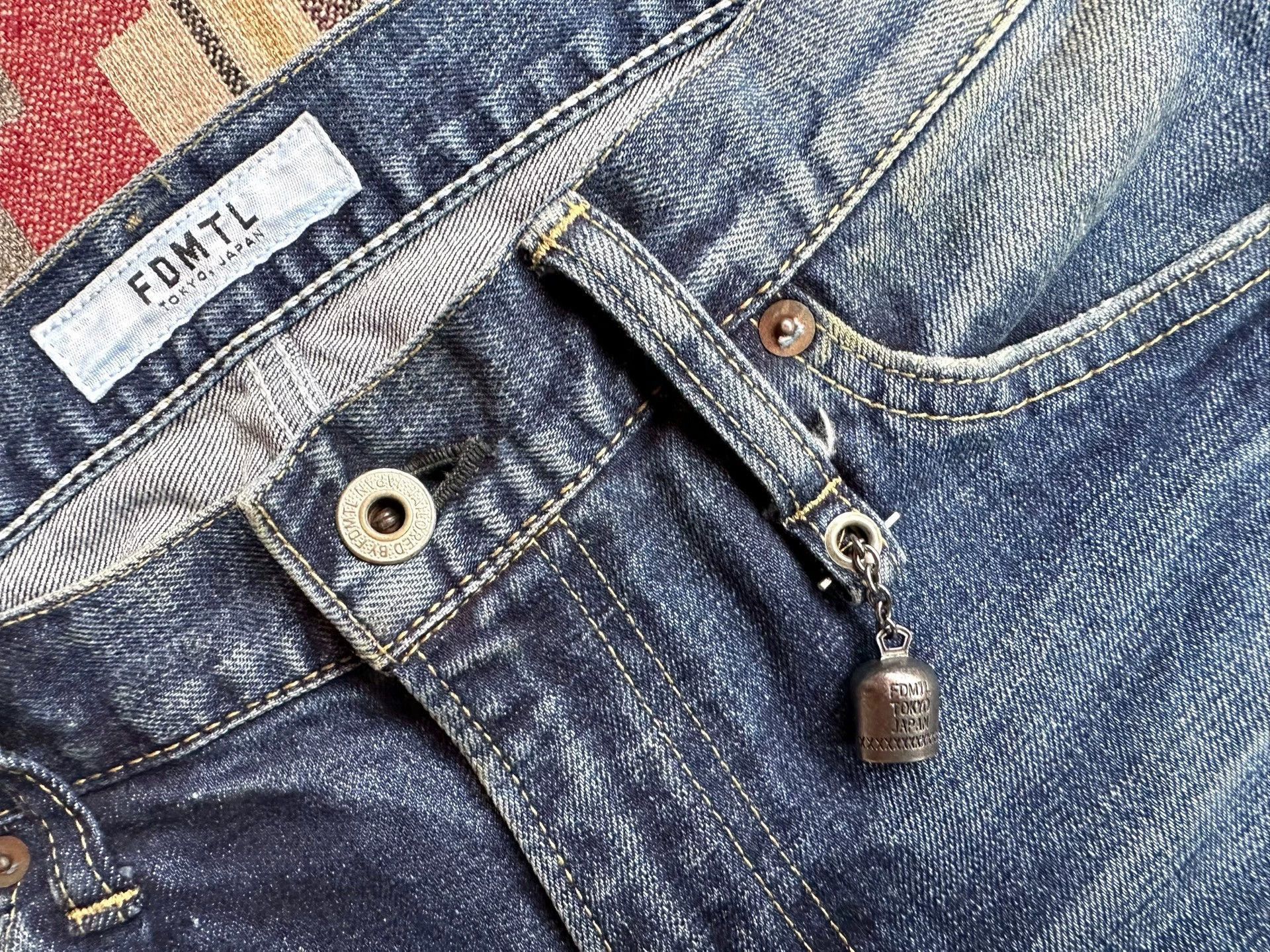 FDMTL Blue Distressed Denim Jeans Size 30 Size US 30 / EU 46 - 6 Thumbnail