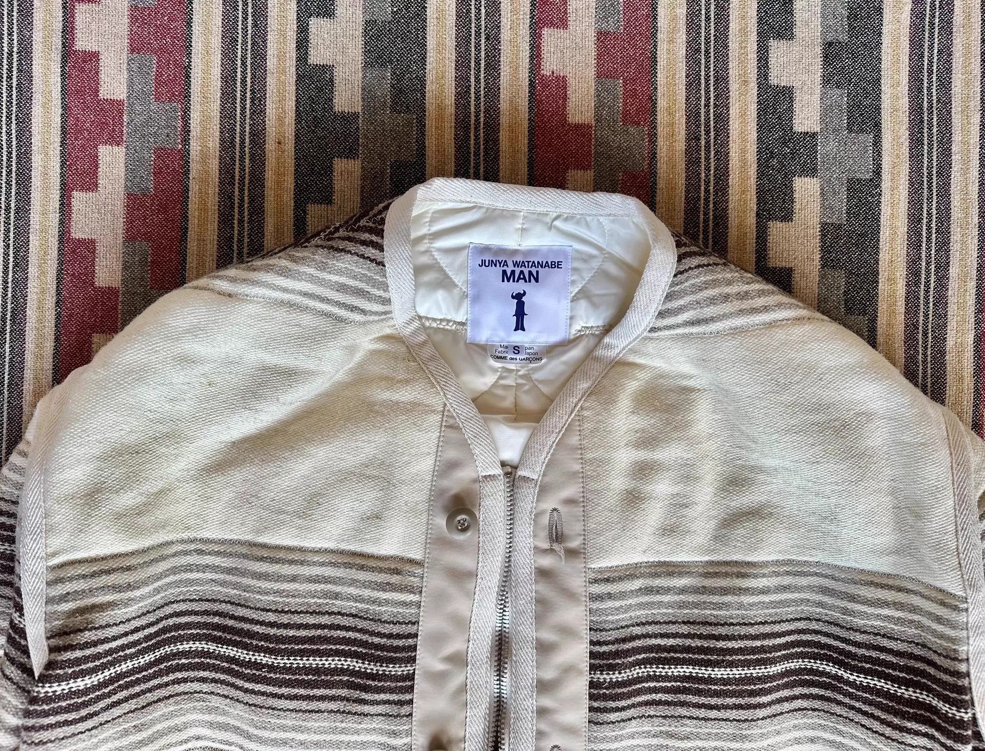 Junya Watanabe Multi Striped Light Jacket with Pockets, Size S Size US S / EU 44-46 / 1 - 3 Thumbnail