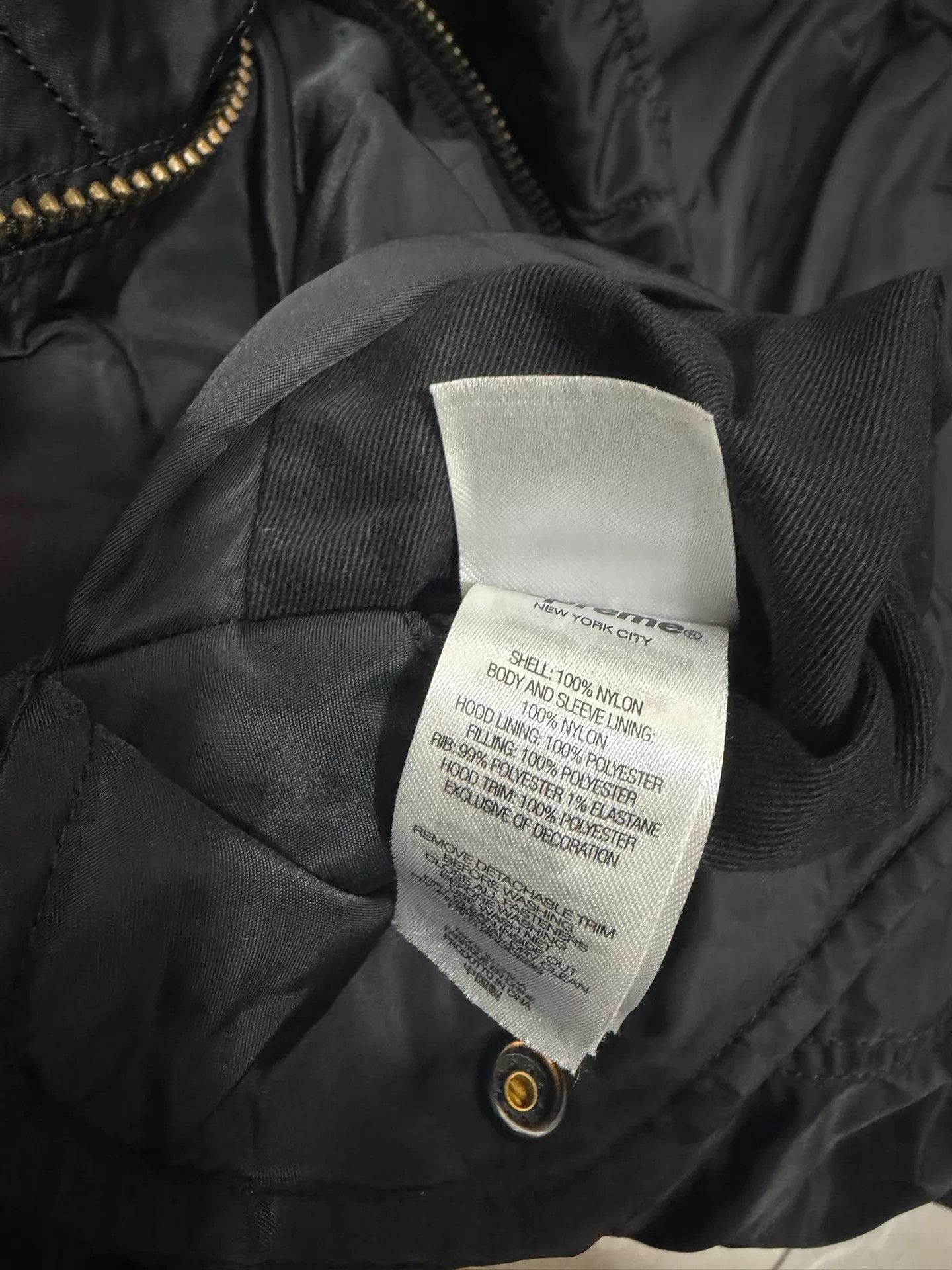 Supreme Black Parka with Faux Fur Hood and Bunny Graphics Size US L / EU 52-54 / 3 - 7 Thumbnail