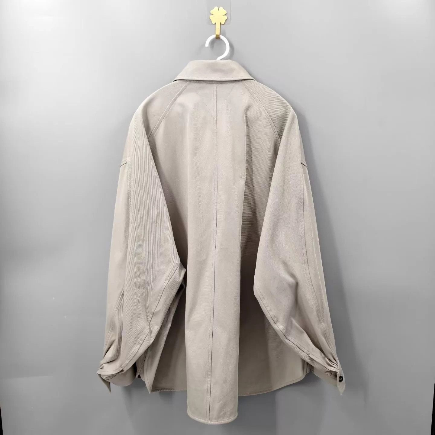 Bottega Veneta Gray Button-Up Shirt with Chest Pocket - Size S Size US S / EU 44-46 / 1 - 2 Thumbnail