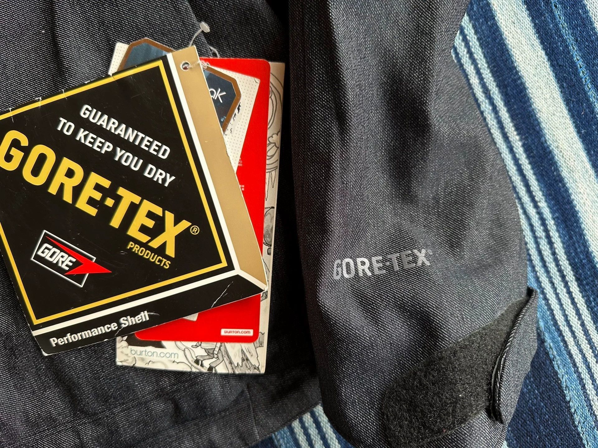 Burton Black Hooded Raincoat with GORE-TEX, Size M Size US M / EU 48-50 / 2 - 6 Thumbnail