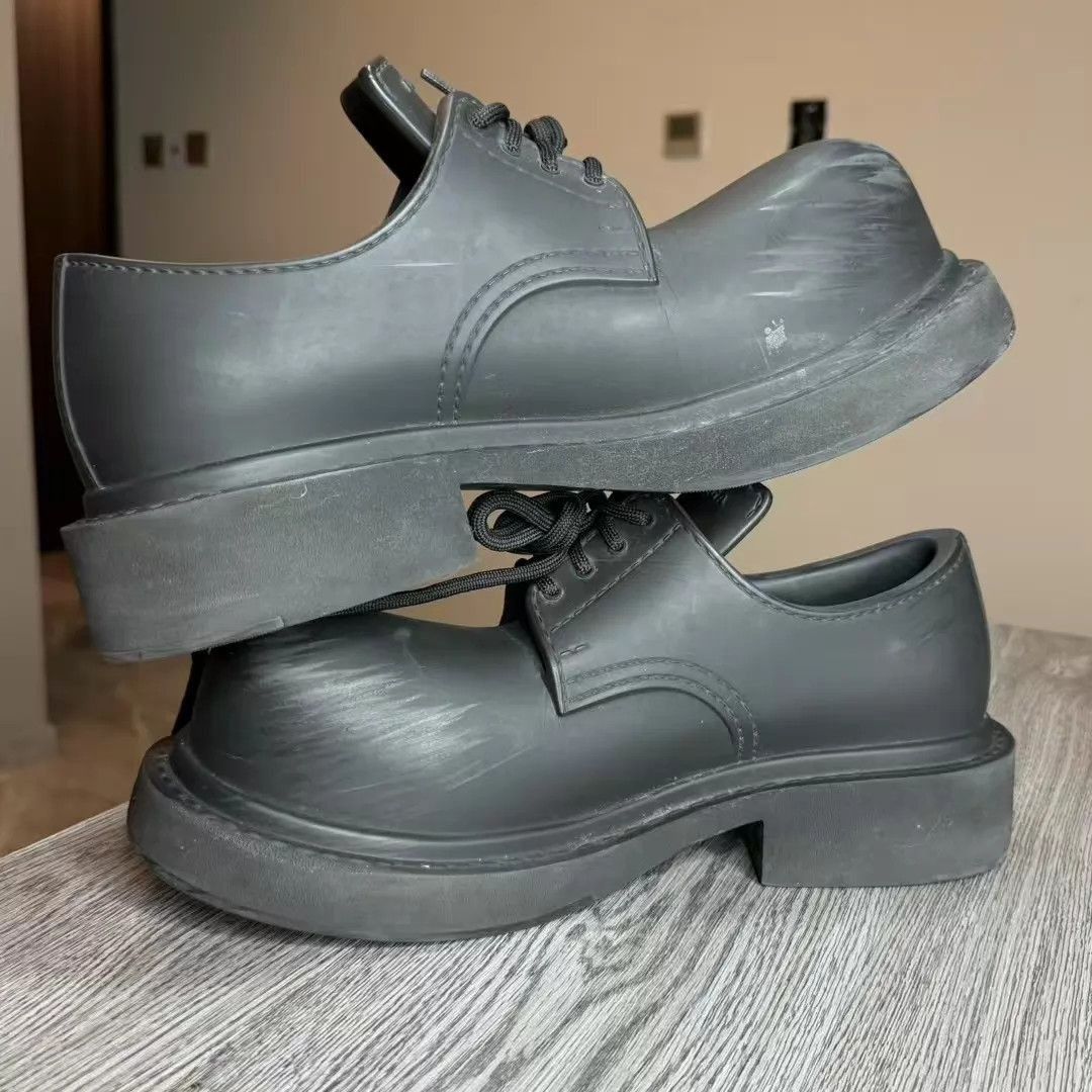 Balenciaga Black Lace-Up Chunky Sole Shoes Size 9 Size US 9 / EU 42 - 3 Thumbnail