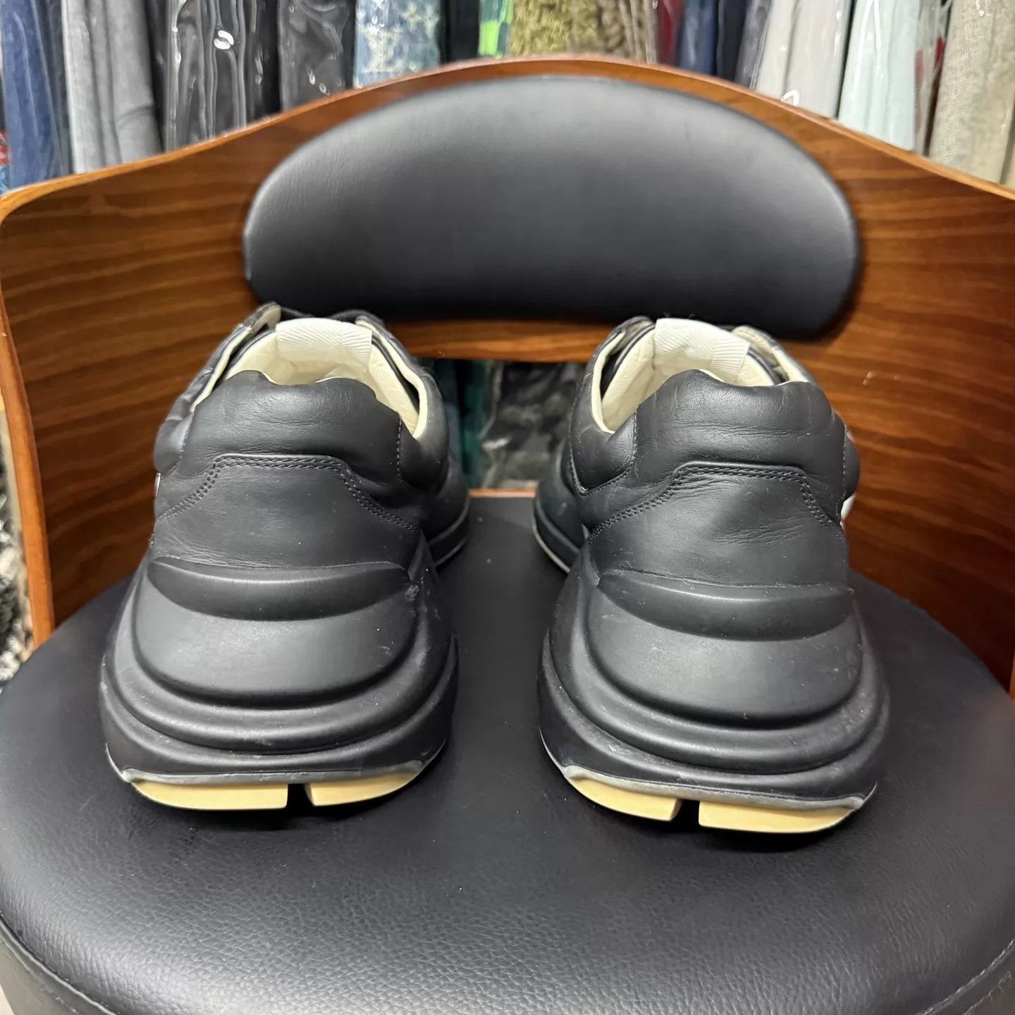 Gucci Black Lowtop Sneakers Size 12 Size US 12 / EU 45 - 3 Thumbnail
