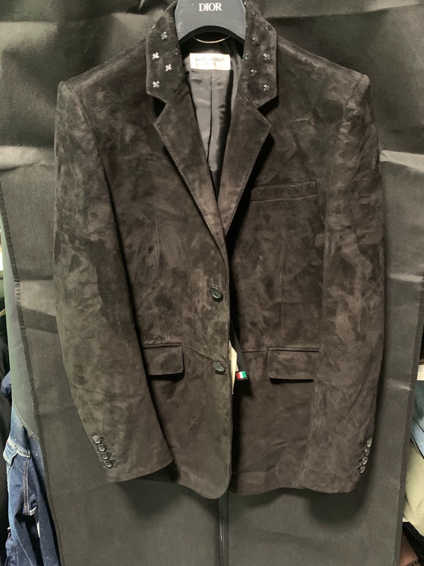 Saint Laurent Paris Black Light Jacket Size M Size US M / EU 48-50 / 2 - 2 Thumbnail