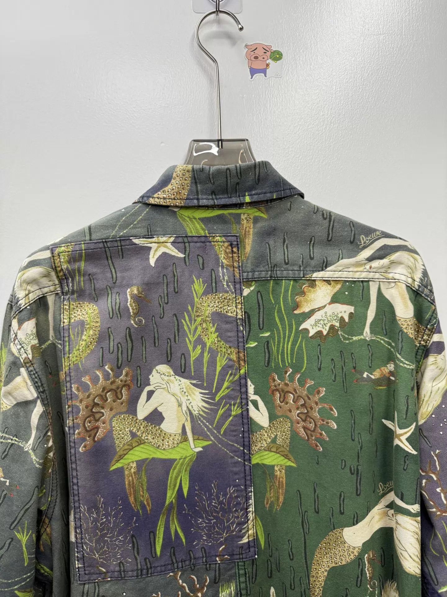 Loewe Mermaid Print Long Sleeve Button-Up Shirt Size US L / EU 52-54 / 3 - 5 Thumbnail