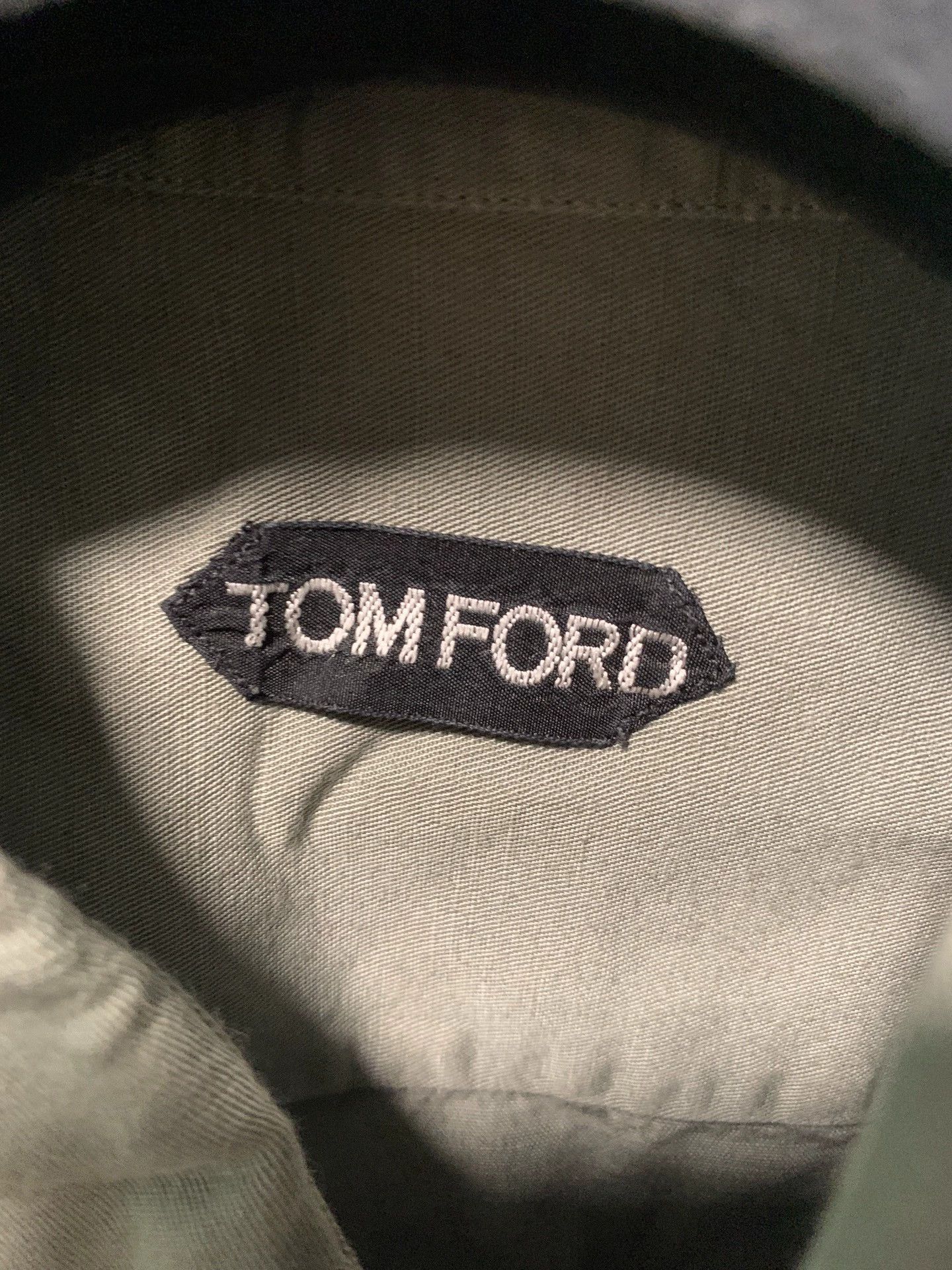 Tom Ford Green Long Sleeve Button-Up Shirt Size US M / EU 48-50 / 2 - 4 Thumbnail