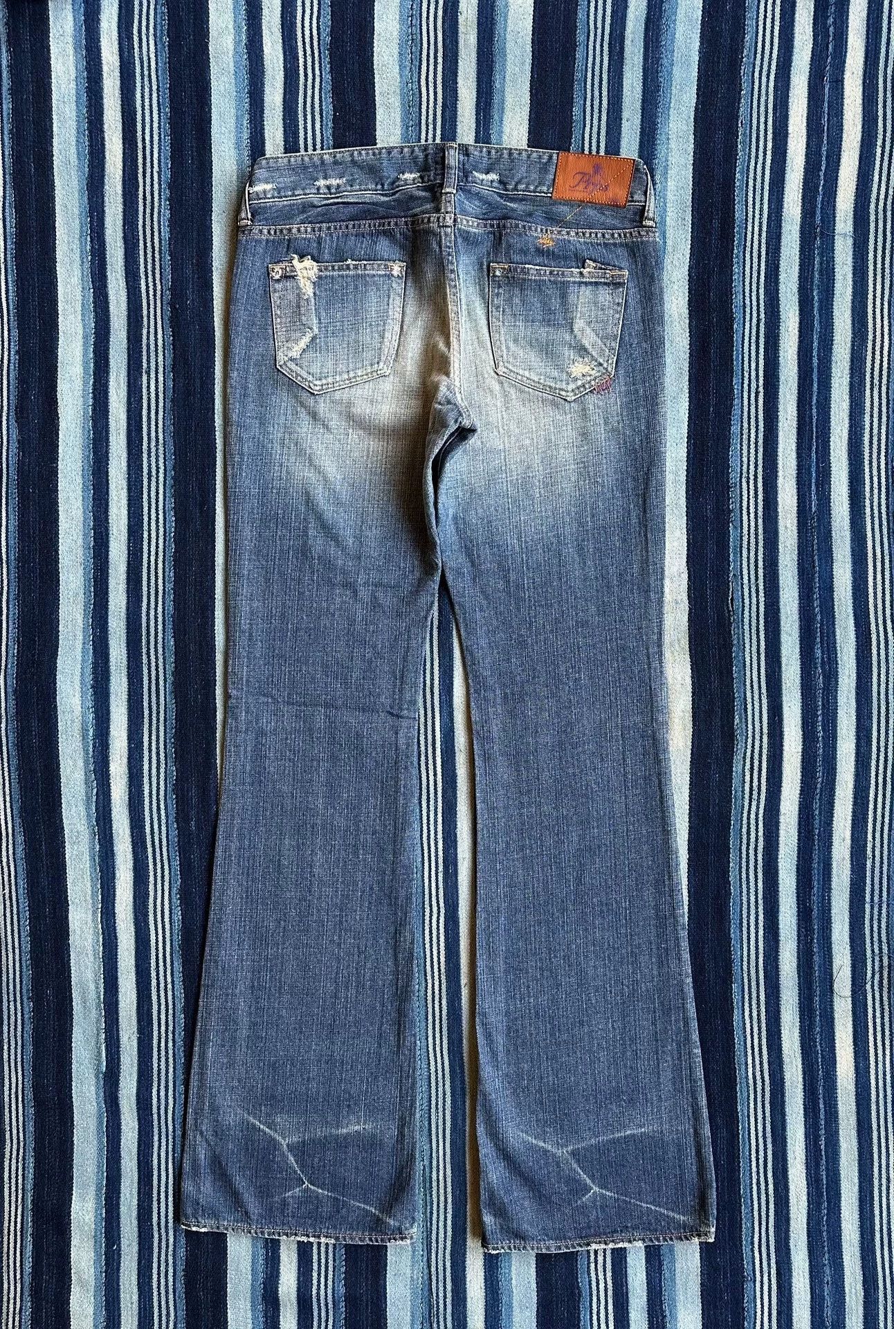 Prps Blue Distressed Denim Flared Pants Size 30 Size US 30 / EU 46 - 2 Thumbnail
