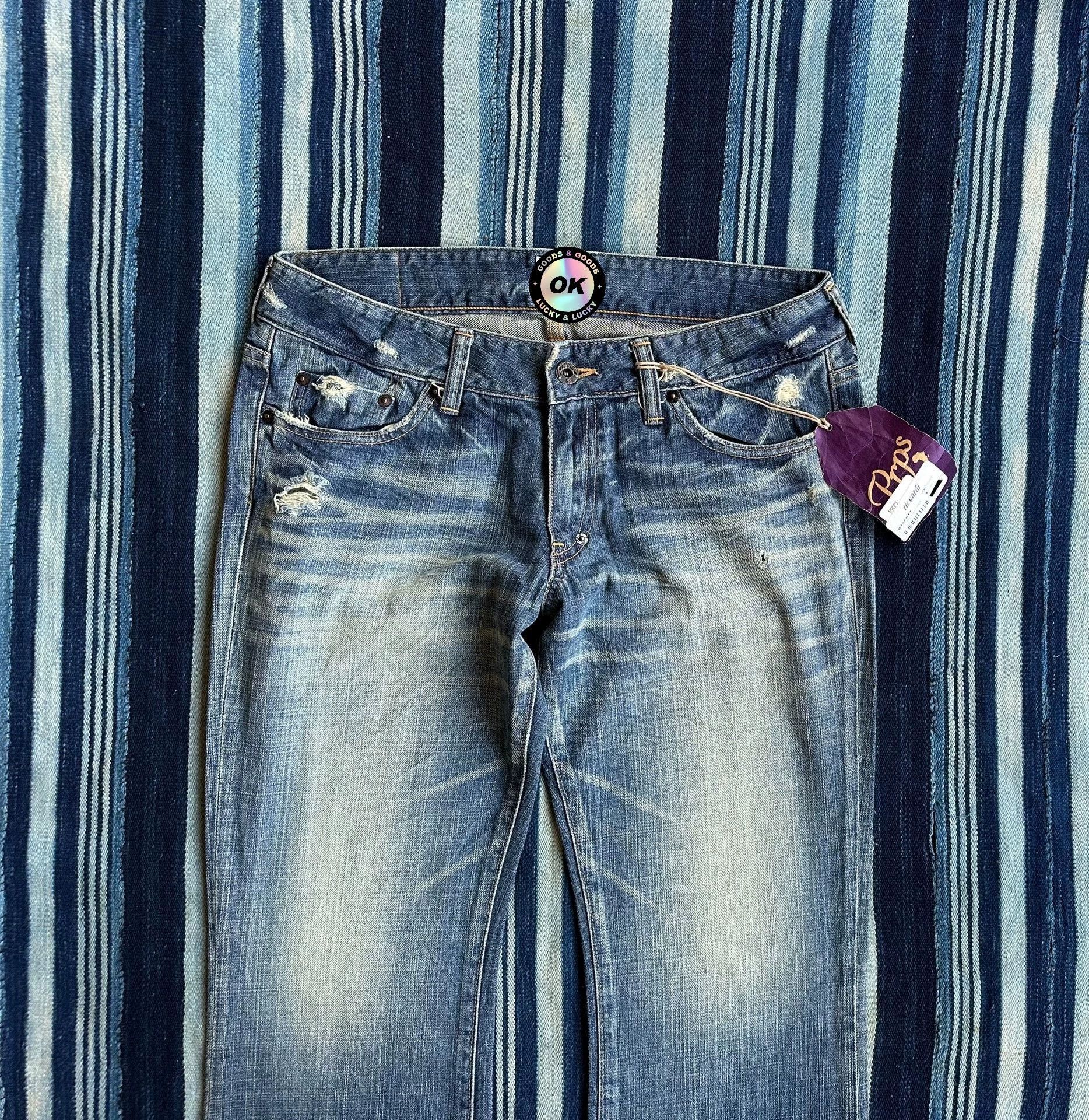 Prps Blue Distressed Denim Flared Pants Size 30 Size US 30 / EU 46 - 3 Thumbnail