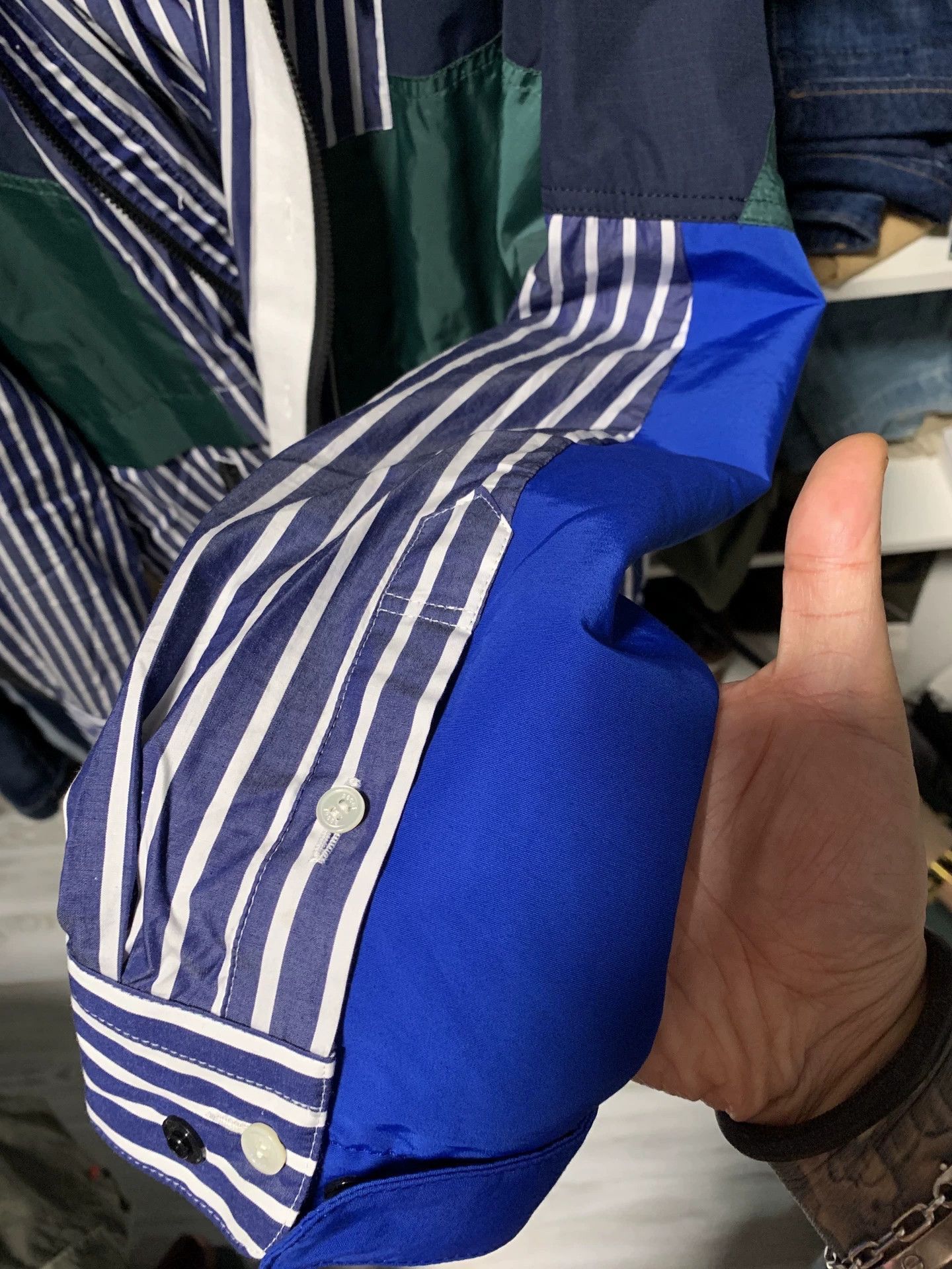 Sacai Multi Color Striped Button-Up Shirt Size S Size US S / EU 44-46 / 1 - 7 Thumbnail