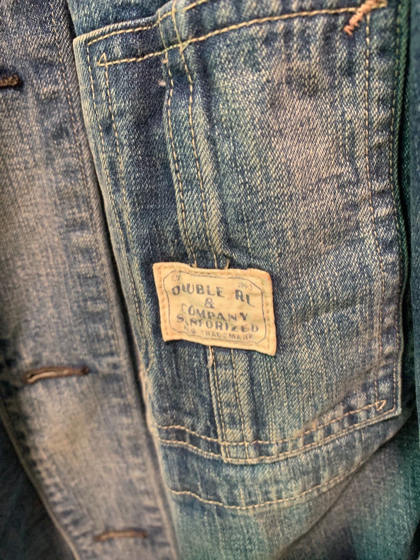 RRL Ralph Lauren Blue Denim Jacket - Size S Size US S / EU 44-46 / 1 - 3 Thumbnail