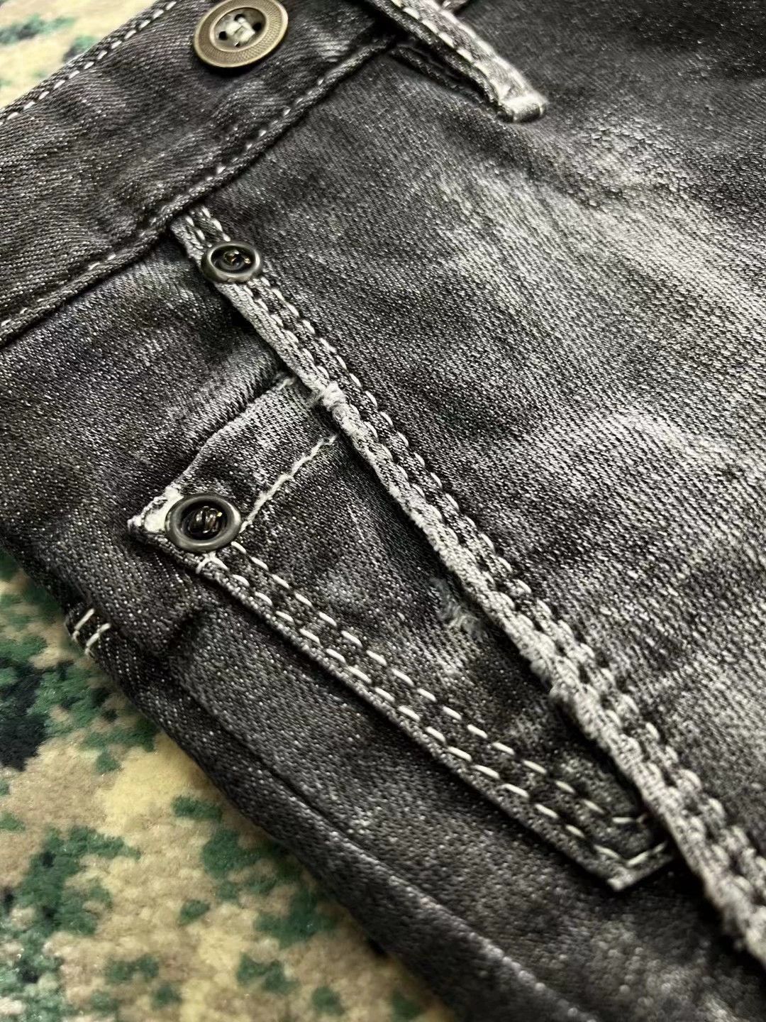 Dsquared2 Gray Distressed Denim Pants with Rolled Cuffs Size 28 Size US 28 / EU 44 - 4 Thumbnail