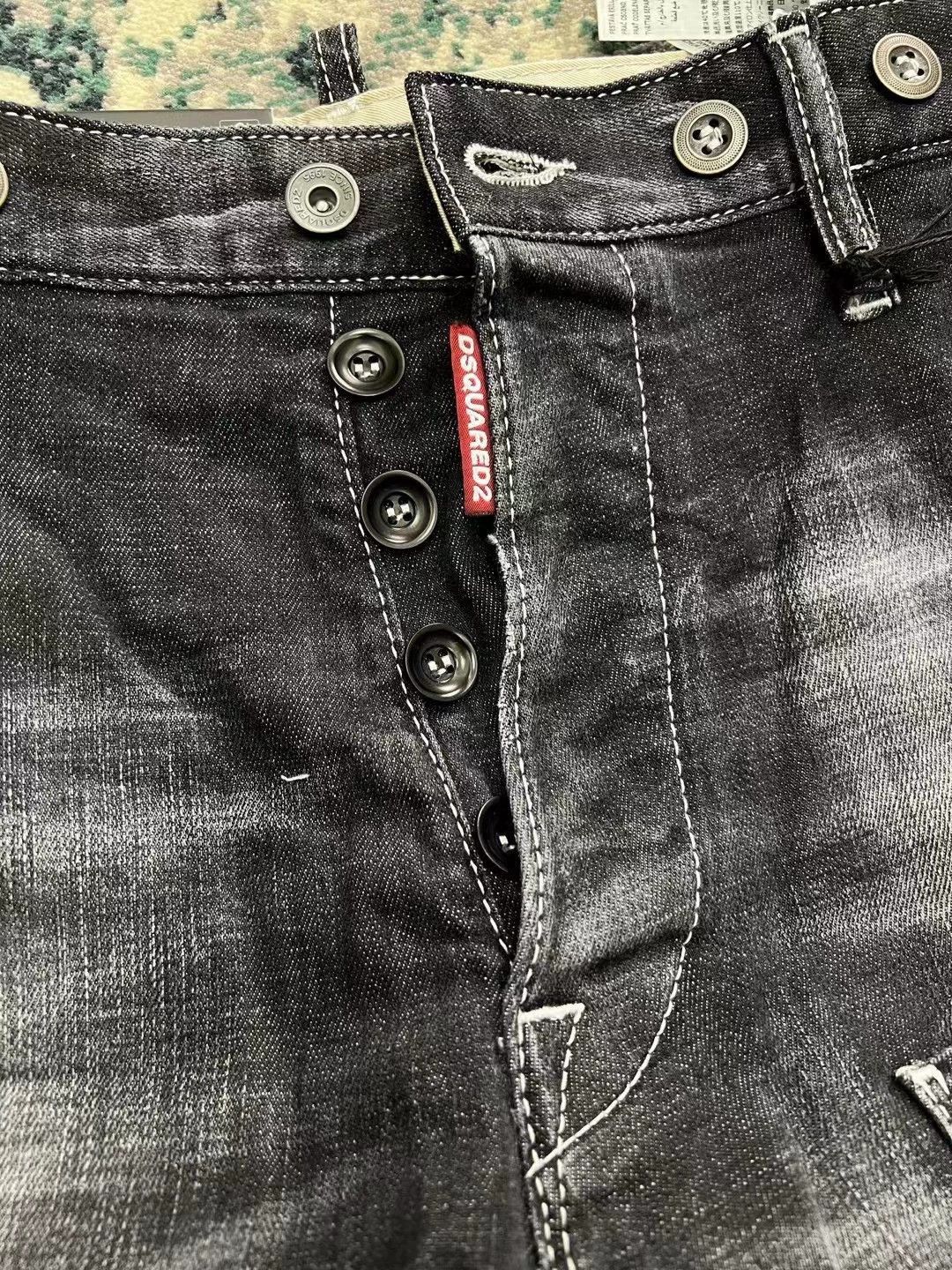 Dsquared2 Gray Distressed Denim Pants with Rolled Cuffs Size 28 Size US 28 / EU 44 - 3 Thumbnail