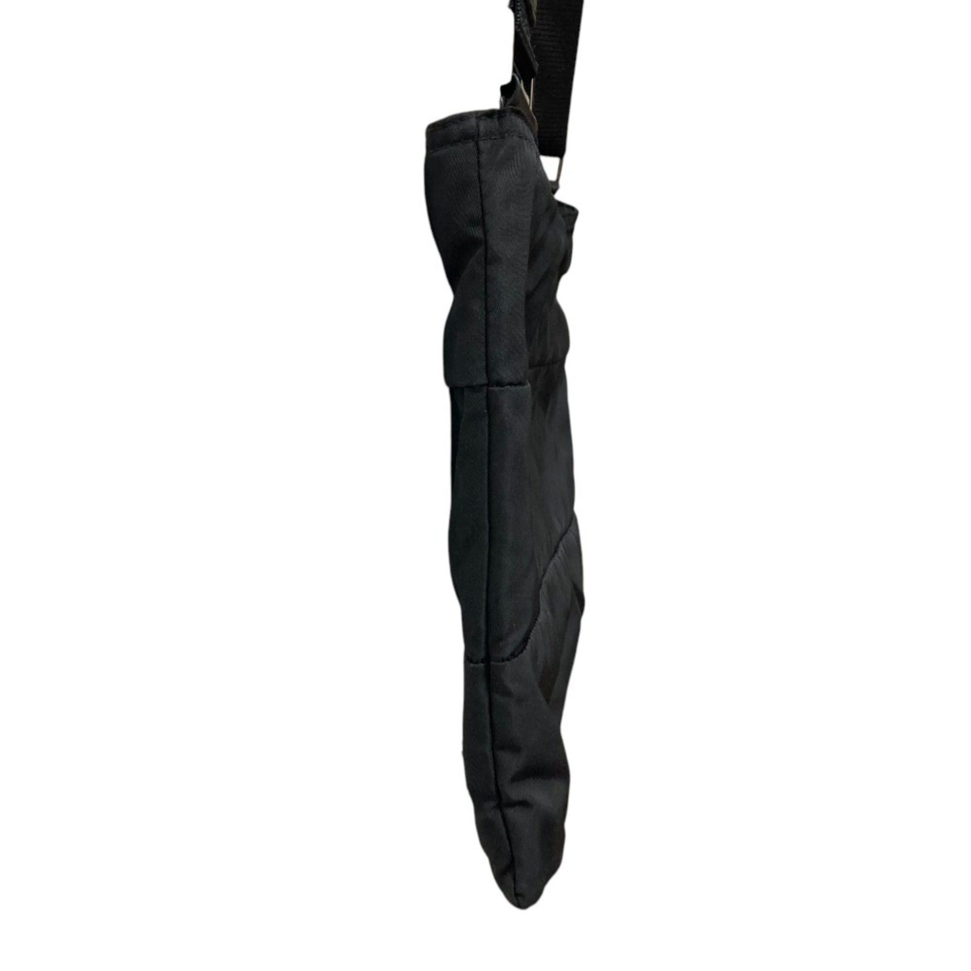 Prada PRADA Triangle Logo Shoulder Bag, Black, for Men and Women Size ONE SIZE - 4 Thumbnail