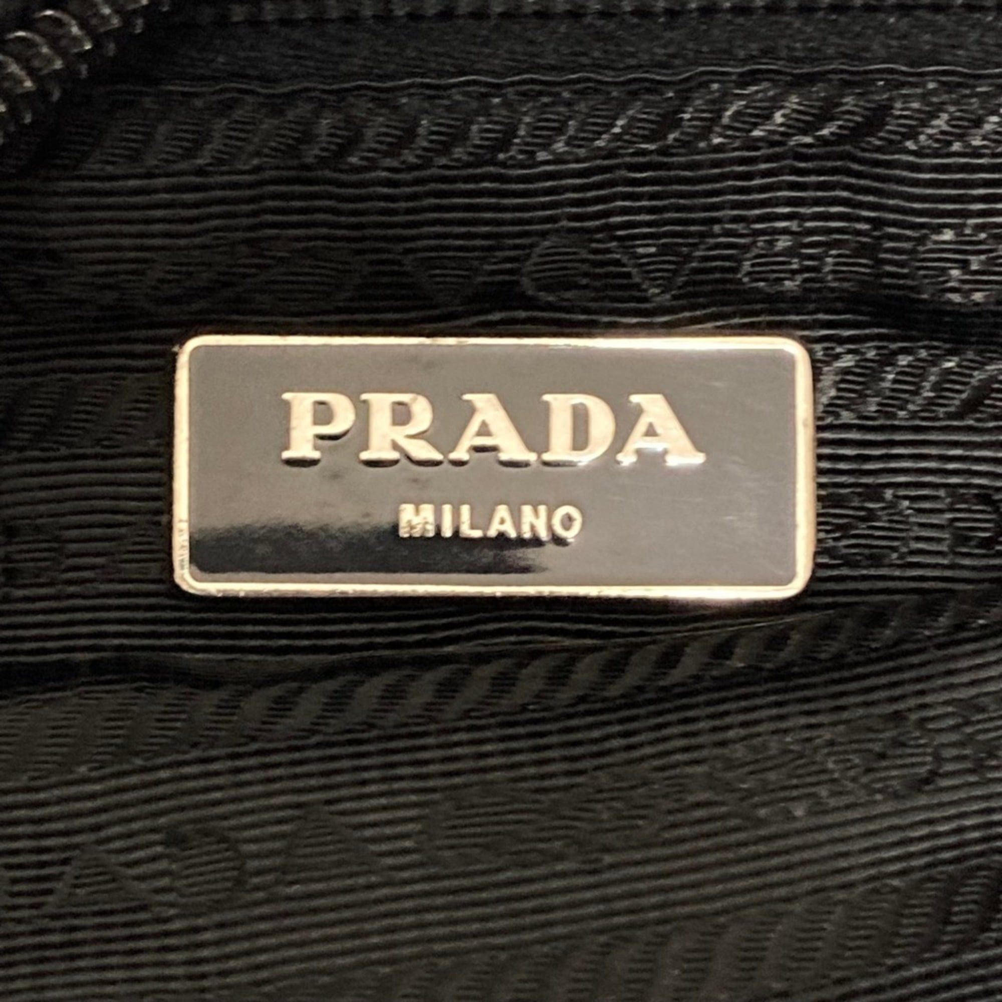 Prada PRADA Triangle Logo Shoulder Bag, Black, for Men and Women Size ONE SIZE - 11 Thumbnail