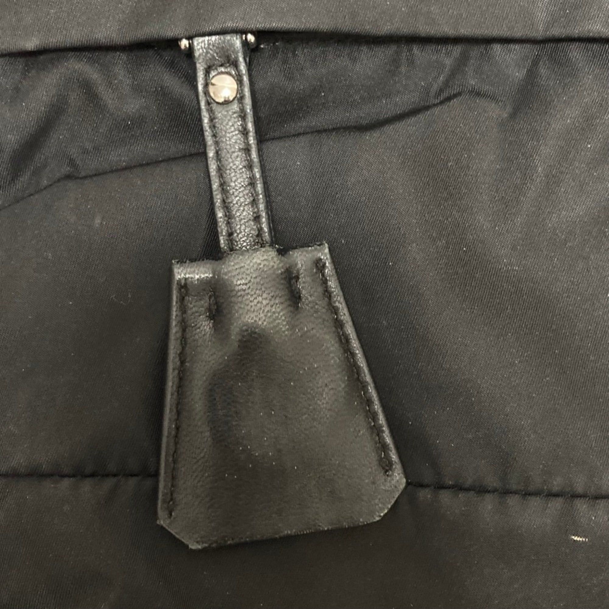 Prada PRADA Triangle Logo Shoulder Bag, Black, for Men and Women Size ONE SIZE - 14 Thumbnail