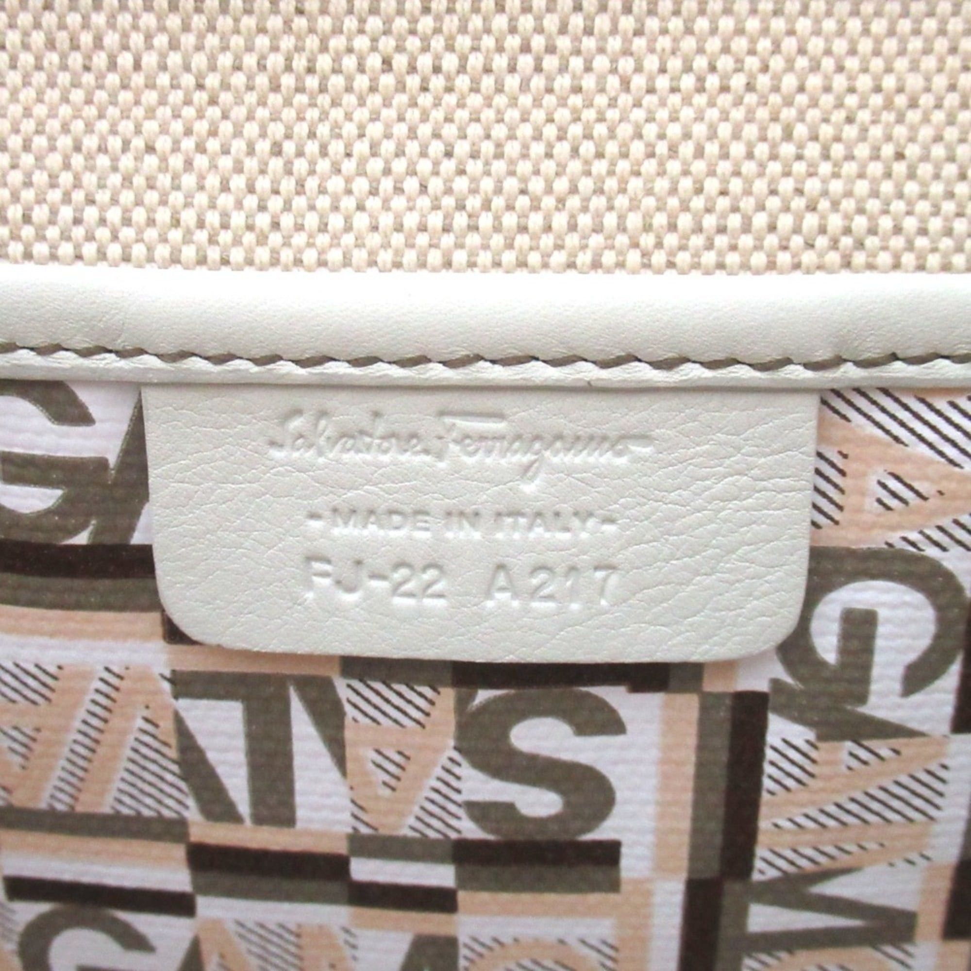 Salvatore Ferragamo Salvatore Ferragamo logo print flap one-shoulder bag, multicolor, women's. Size ONE SIZE - 6 Thumbnail
