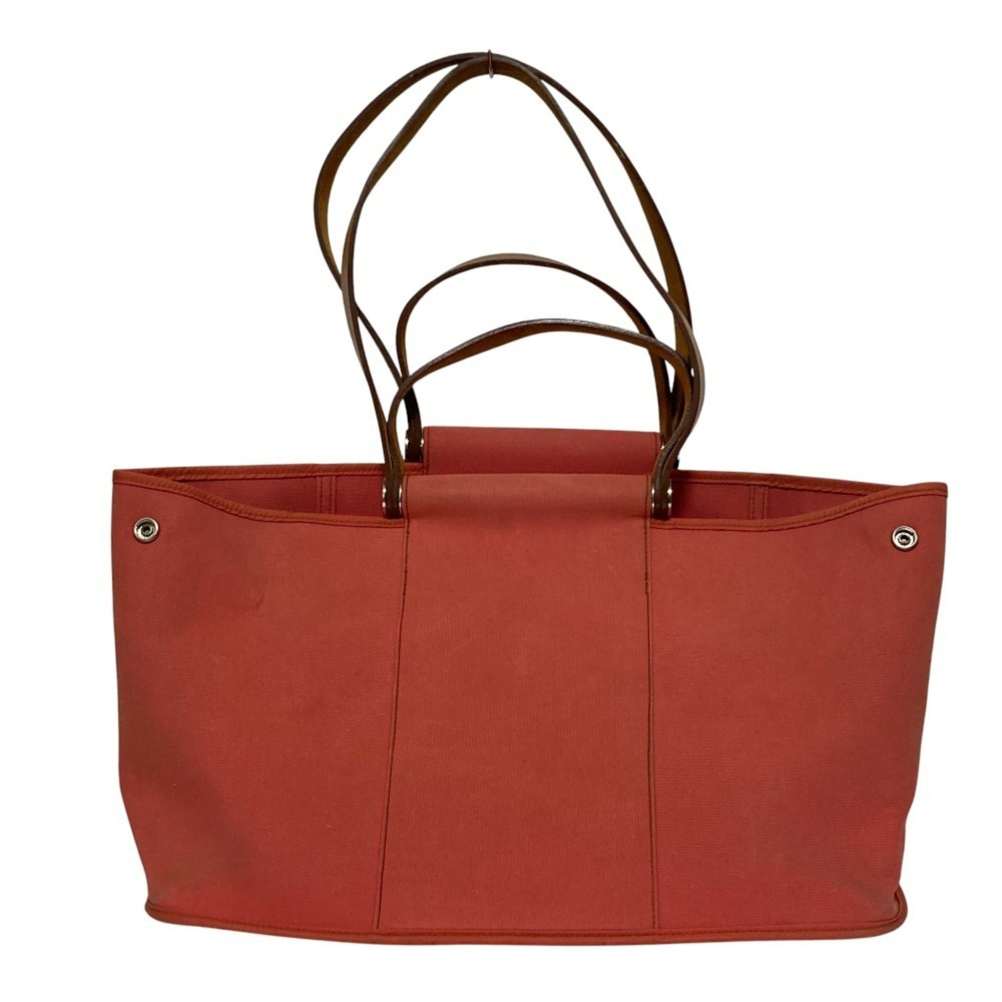Hermes HERMES Cabas Elan 2-way handbag, pink, □N stamp, women's. Size ONE SIZE - 4 Thumbnail