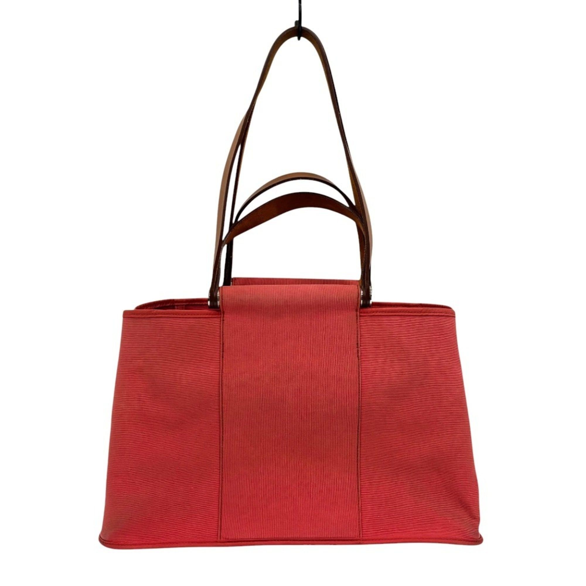 Hermes HERMES Cabas Elan 2-way handbag, pink, □N stamp, women's. Size ONE SIZE - 3 Thumbnail