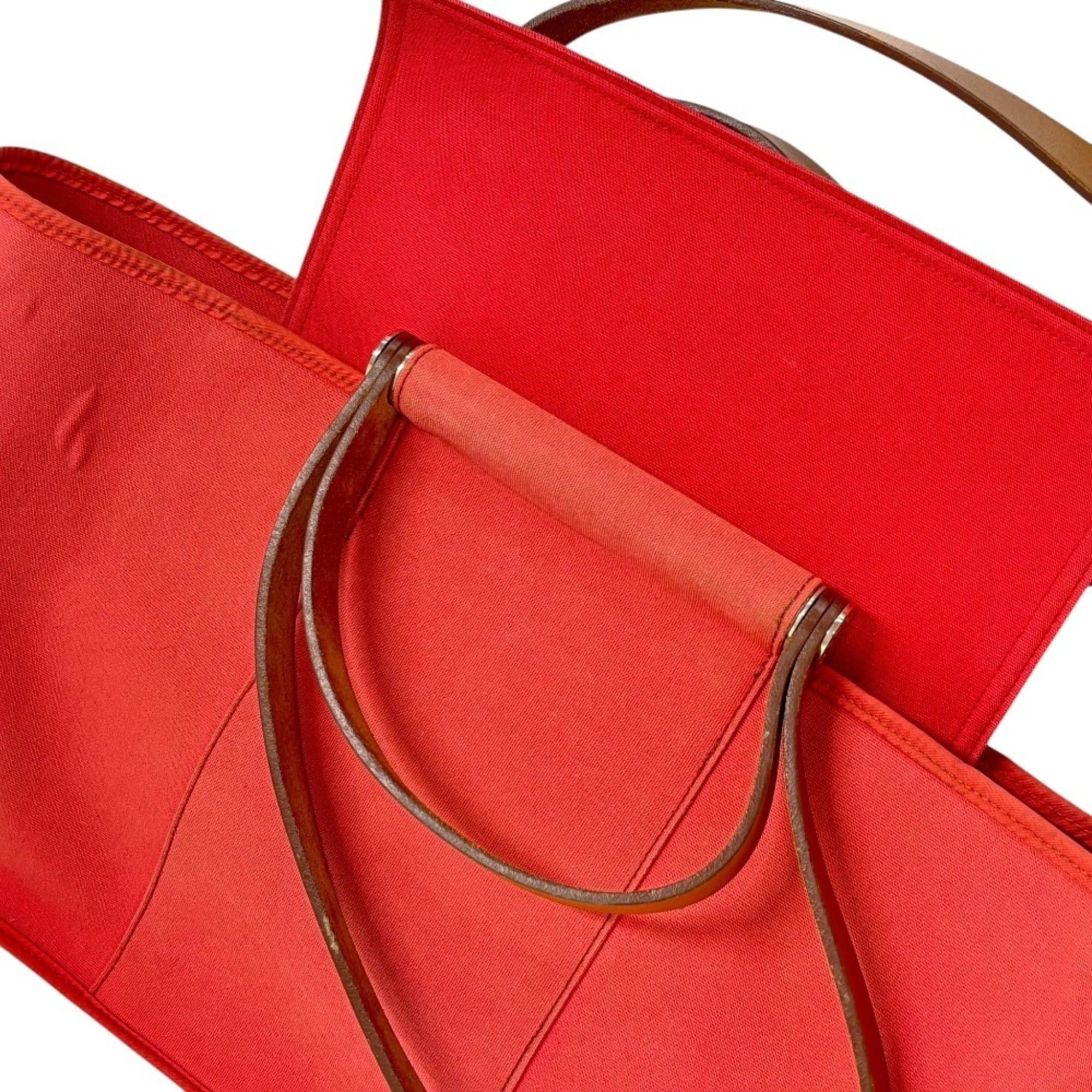 Hermes HERMES Cabas Elan 2-way handbag, pink, □N stamp, women's. Size ONE SIZE - 8 Thumbnail