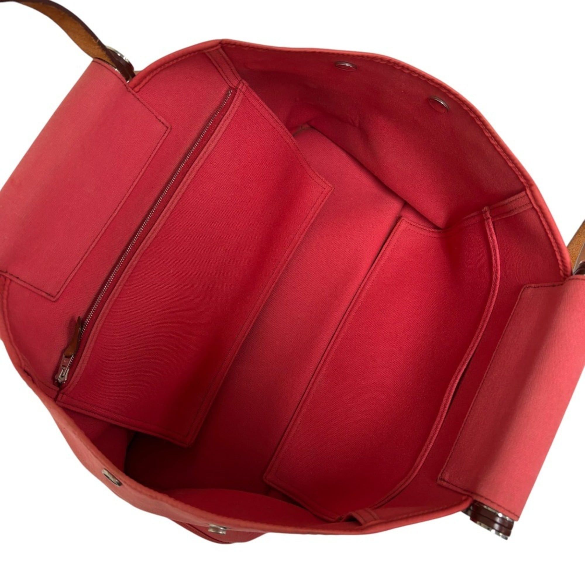 Hermes HERMES Cabas Elan 2-way handbag, pink, □N stamp, women's. Size ONE SIZE - 7 Thumbnail