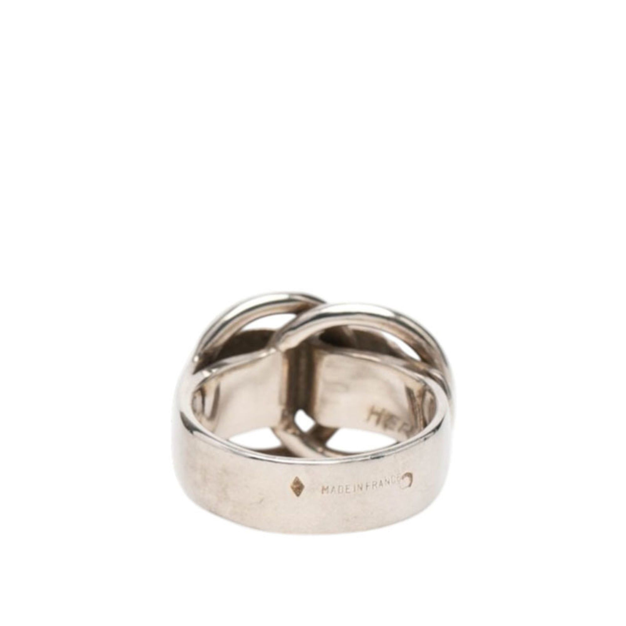 Hermes Hermes Deux the No Vintage Ring, Silver (SV925), Women's Ring Size ONE SIZE - 3 Thumbnail
