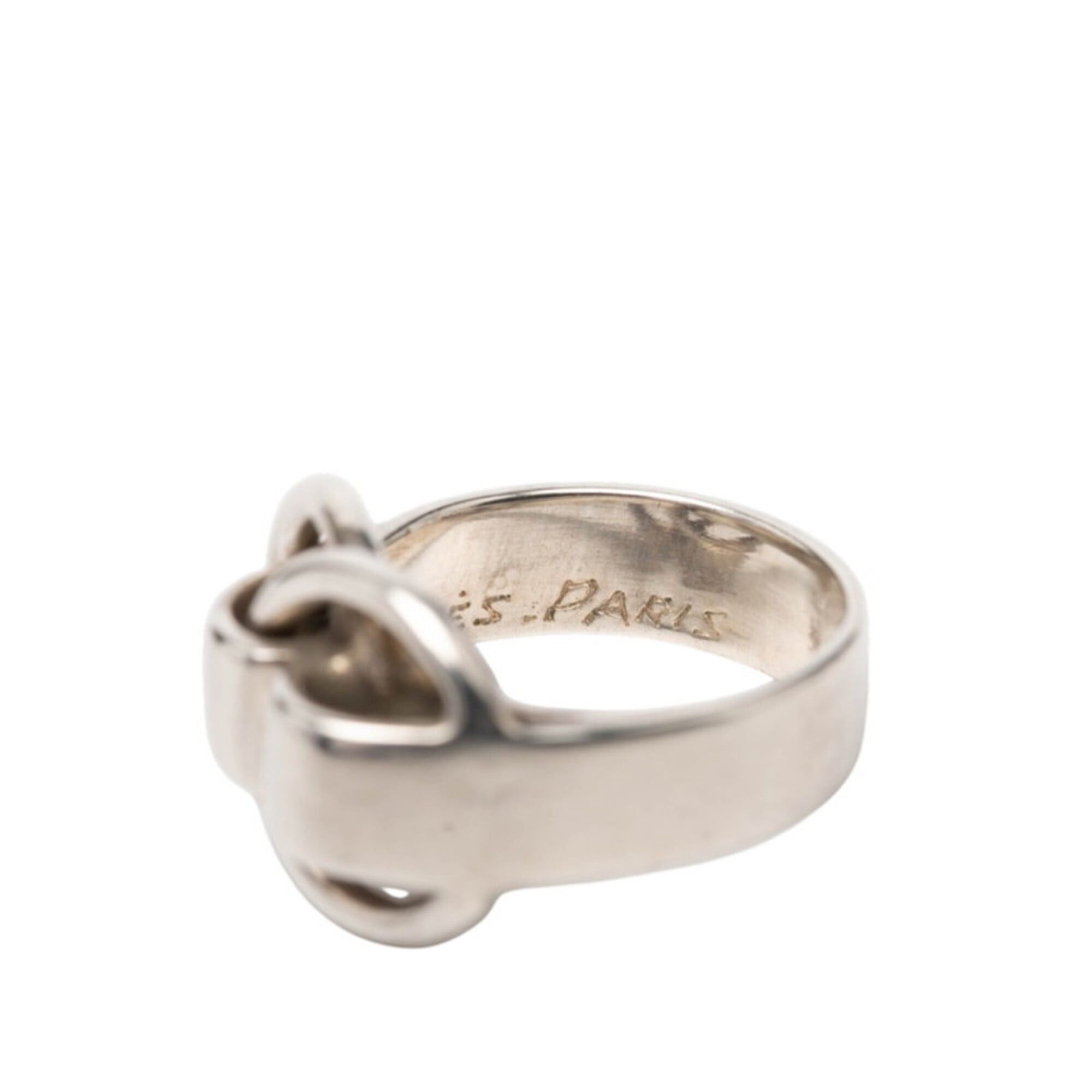 Hermes Hermes Deux the No Vintage Ring, Silver (SV925), Women's Ring Size ONE SIZE - 5 Thumbnail