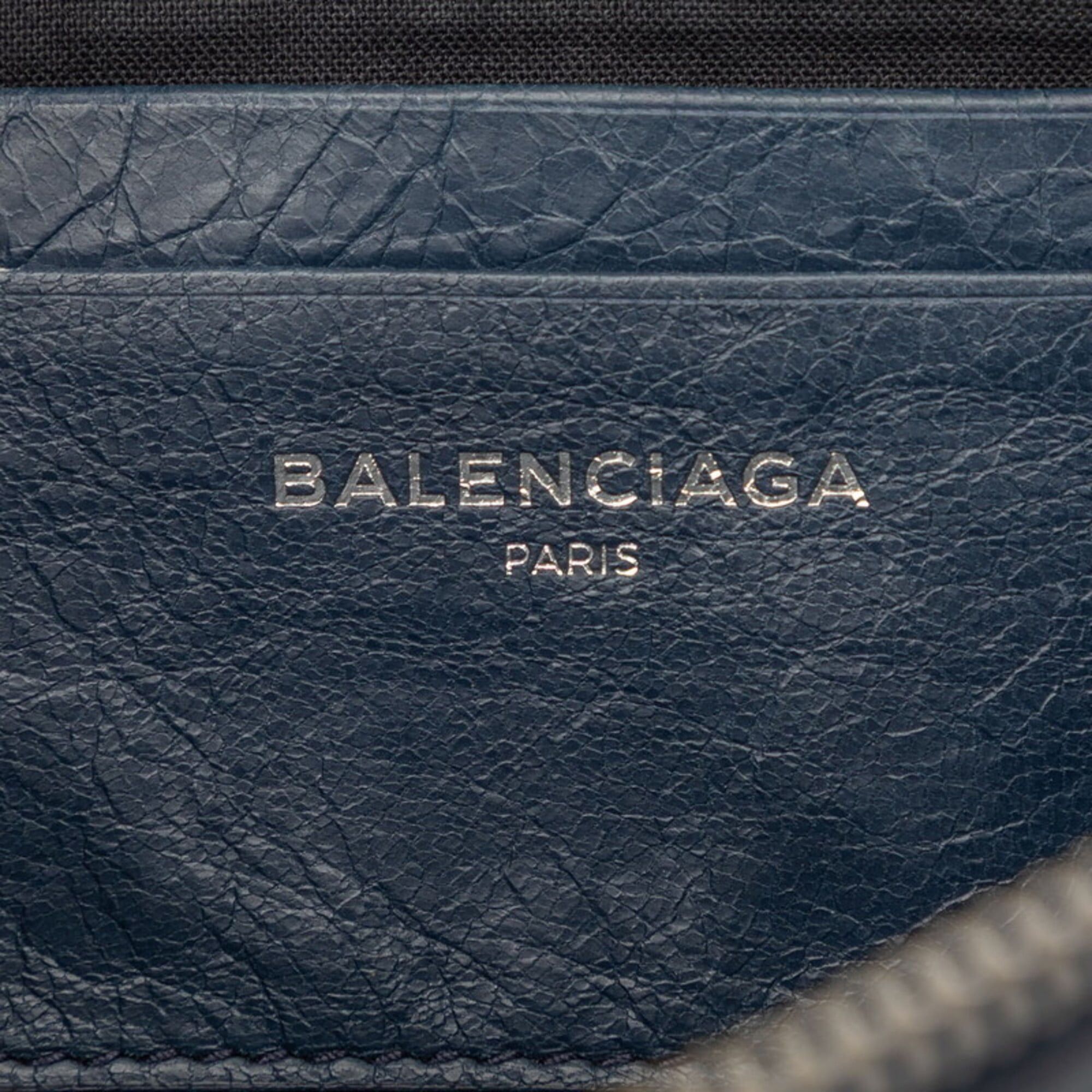 Balenciaga Balenciaga Classic Reporter XS Crossbody Shoulder Bag 488795 Blue Leather Women's BALENCIAGA Size ONE SIZE - 5 Thumbnail