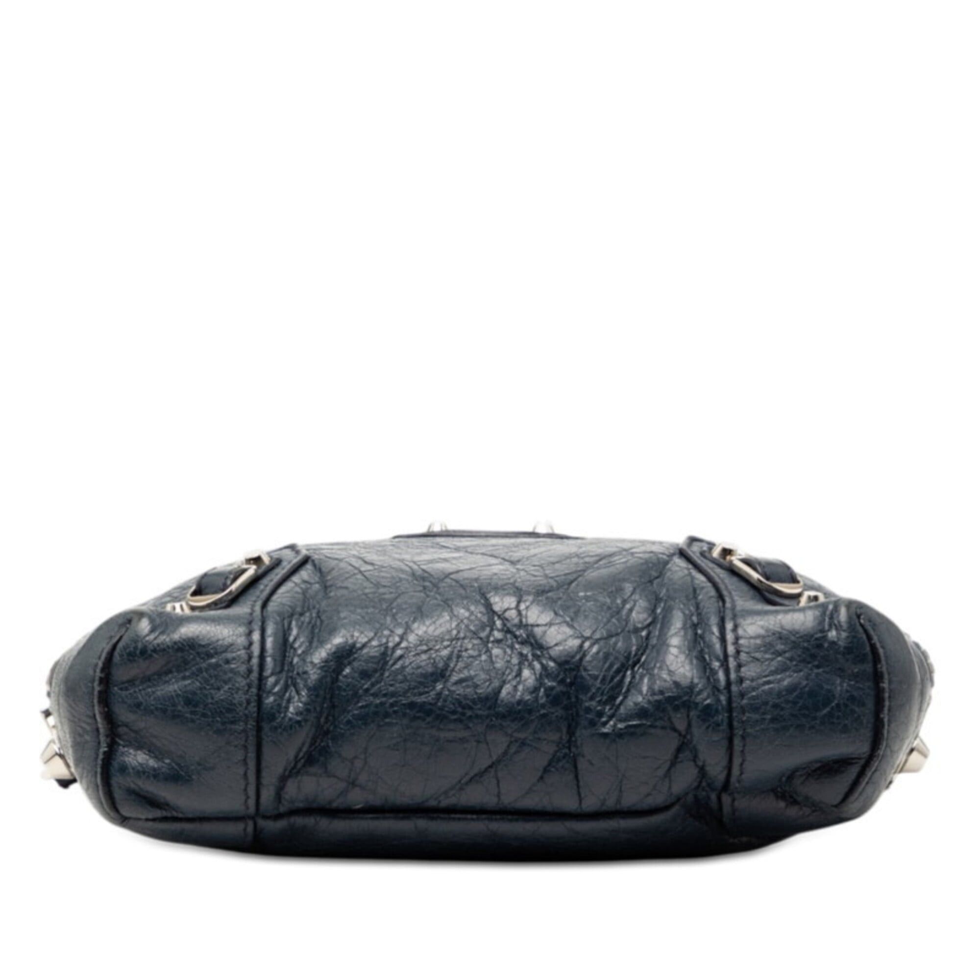 Balenciaga Balenciaga Classic Reporter XS Crossbody Shoulder Bag 488795 Blue Leather Women's BALENCIAGA Size ONE SIZE - 3 Thumbnail