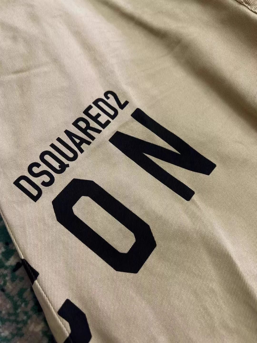 Dsquared2 Beige Casual Pants with Text Print - Size 28 Size US 28 / EU 44 - 4 Thumbnail