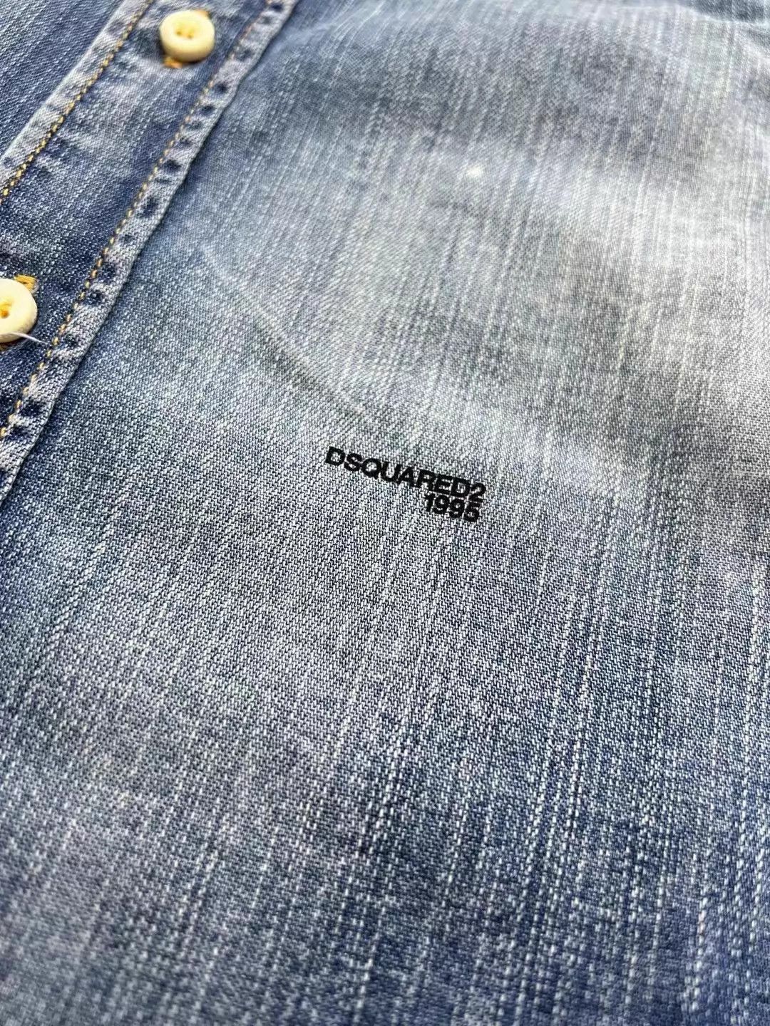 Dsquared2 Blue Long Sleeve Button-Up Shirt Size S Size US S / EU 44-46 / 1 - 5 Thumbnail