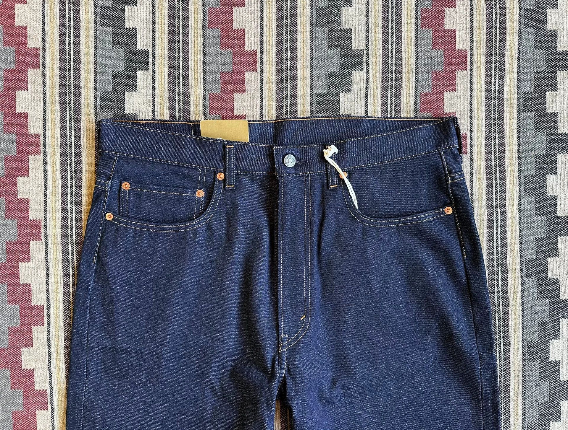 Levi's Blue Denim Straight-Leg Pants Size 36 Size US 36 / EU 52 - 3 Thumbnail