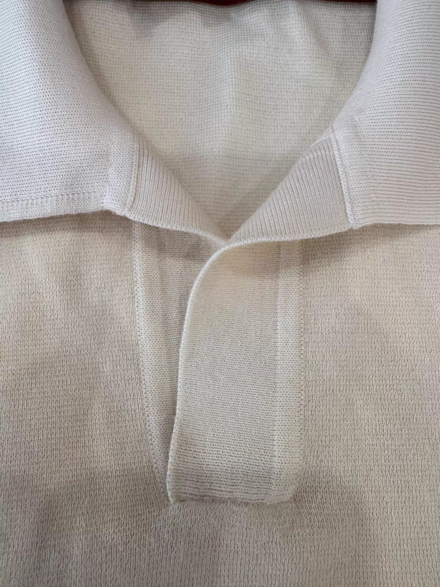Loro Piana Beige Long Sleeve Collared Shirt - Size M Size US M / EU 48-50 / 2 - 4 Thumbnail