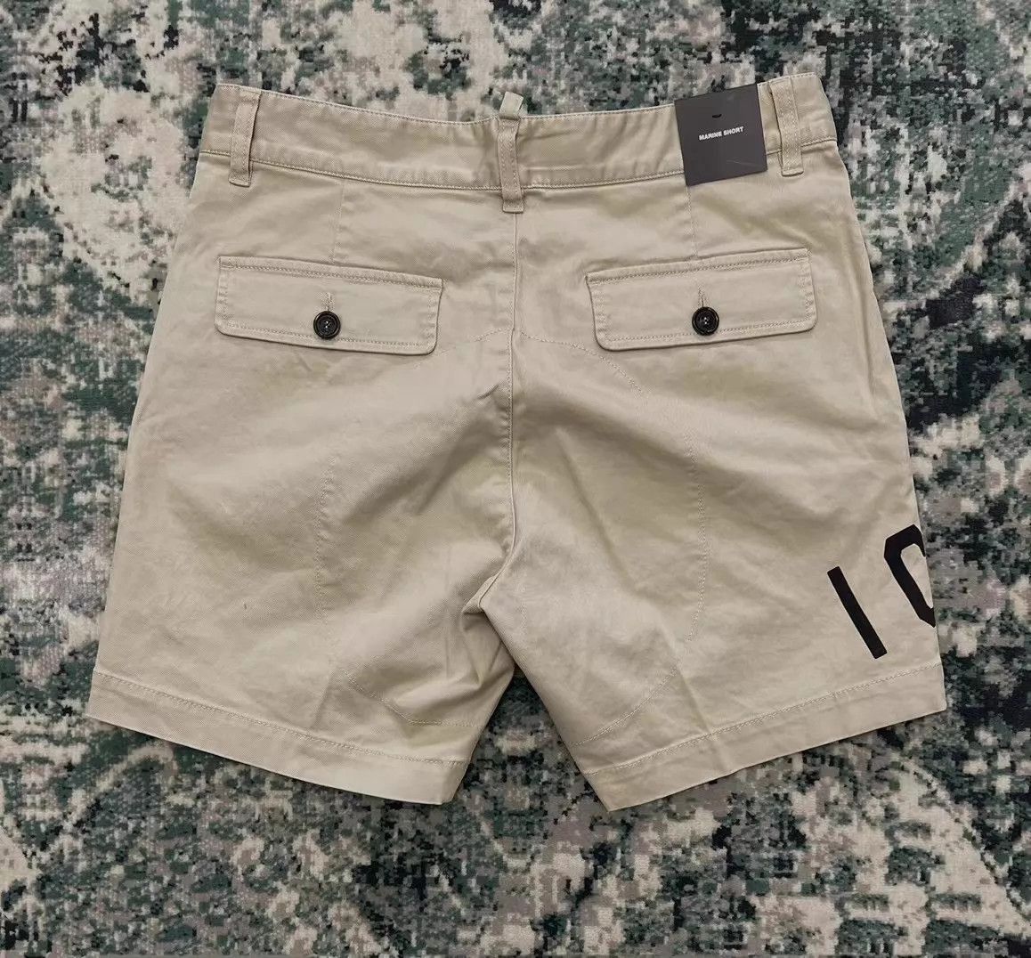 Dsquared2 Beige Casual Shorts Size 28 with Graphic Print Size US 28 / EU 44 - 2 Thumbnail
