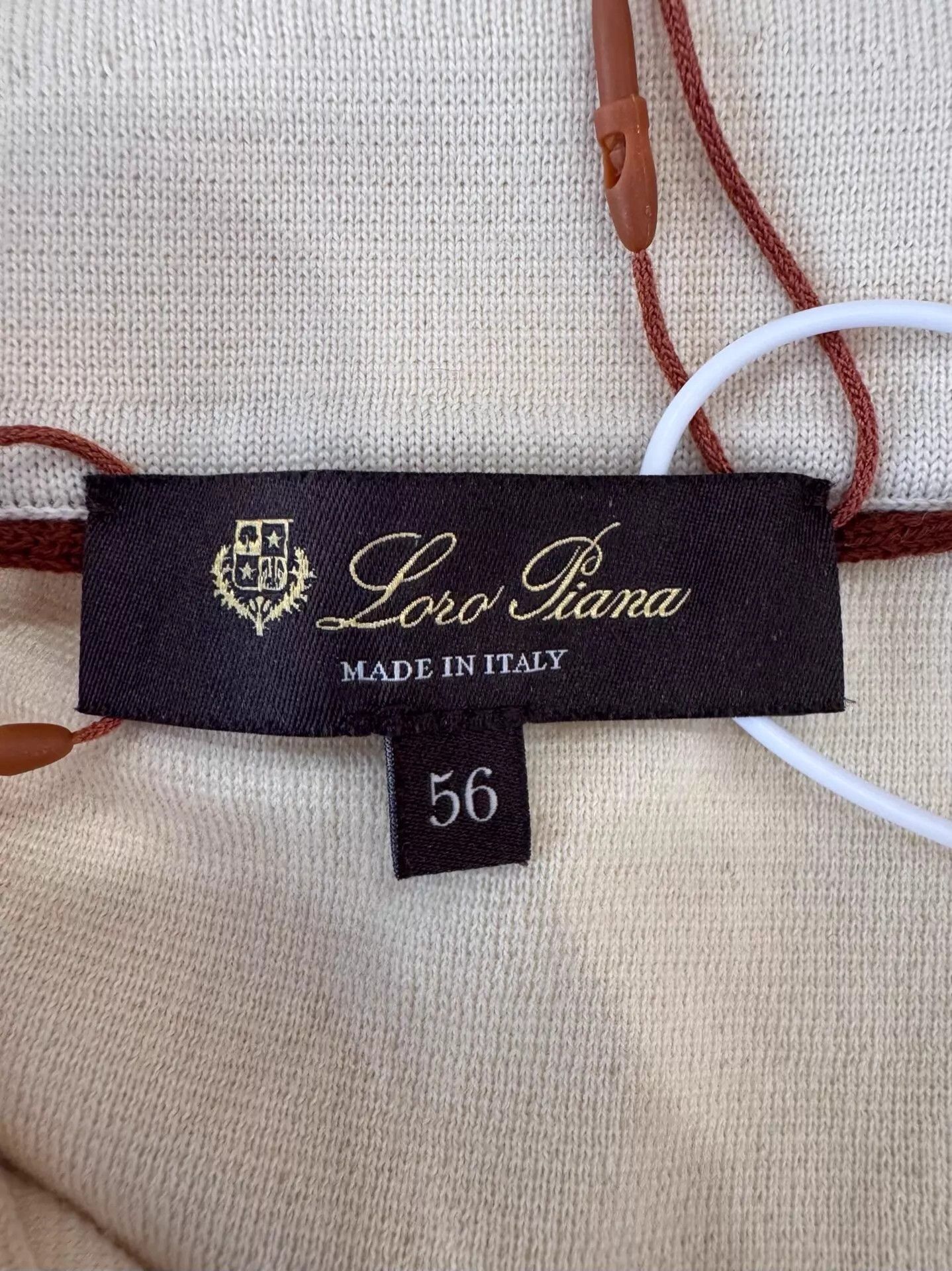 Loro Piana Beige Long Sleeve Polo Top - XL Size US XL / EU 56 / 4 - 5 Thumbnail