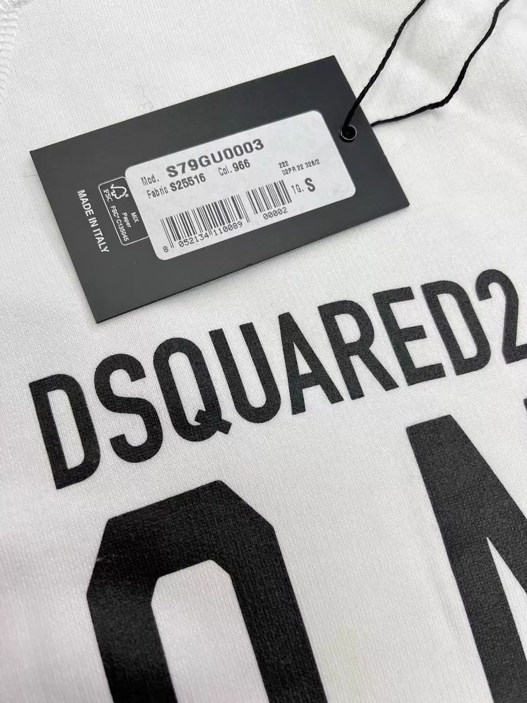 Dsquared2 White Icon Print Hoodie Size US S / EU 44-46 / 1 - 5 Thumbnail