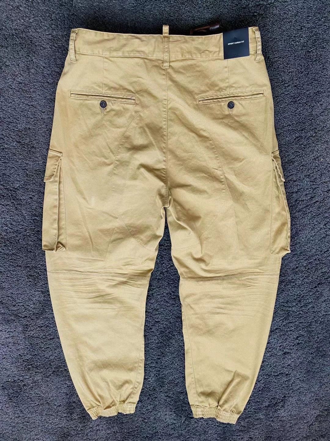 Dsquared2 Beige Cargo Pants with Elastic Waist - Size 28 Size US 28 / EU 44 - 2 Thumbnail