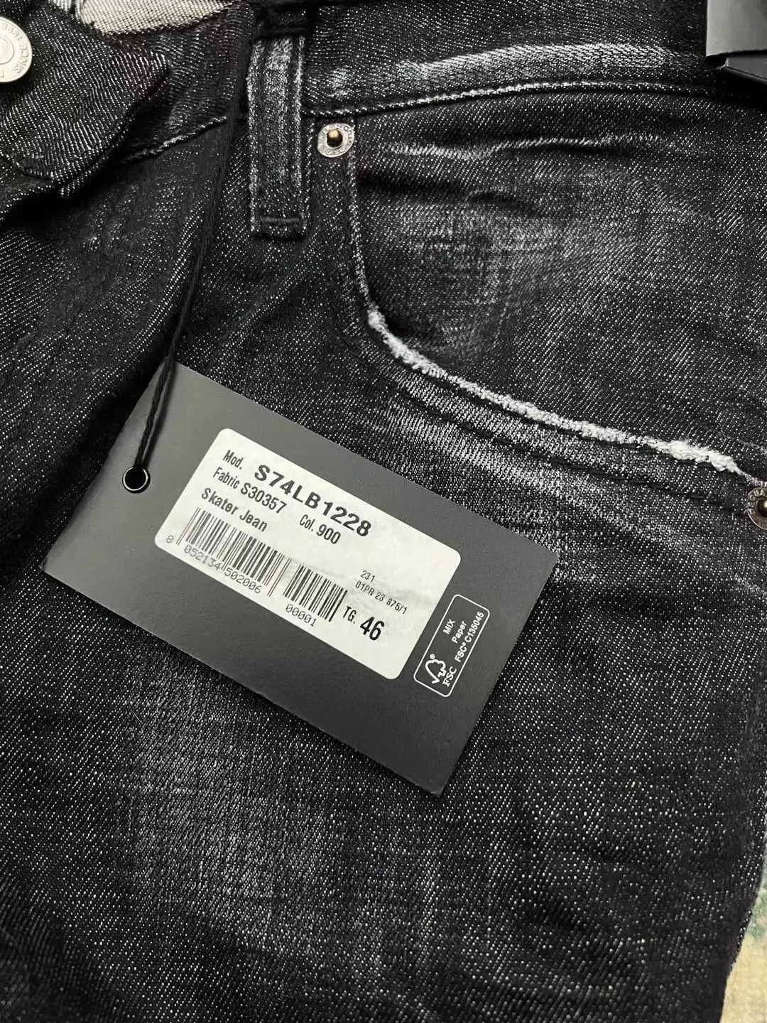Dsquared2 Black Denim Jeans Size 30 Size US 30 / EU 46 - 7 Thumbnail