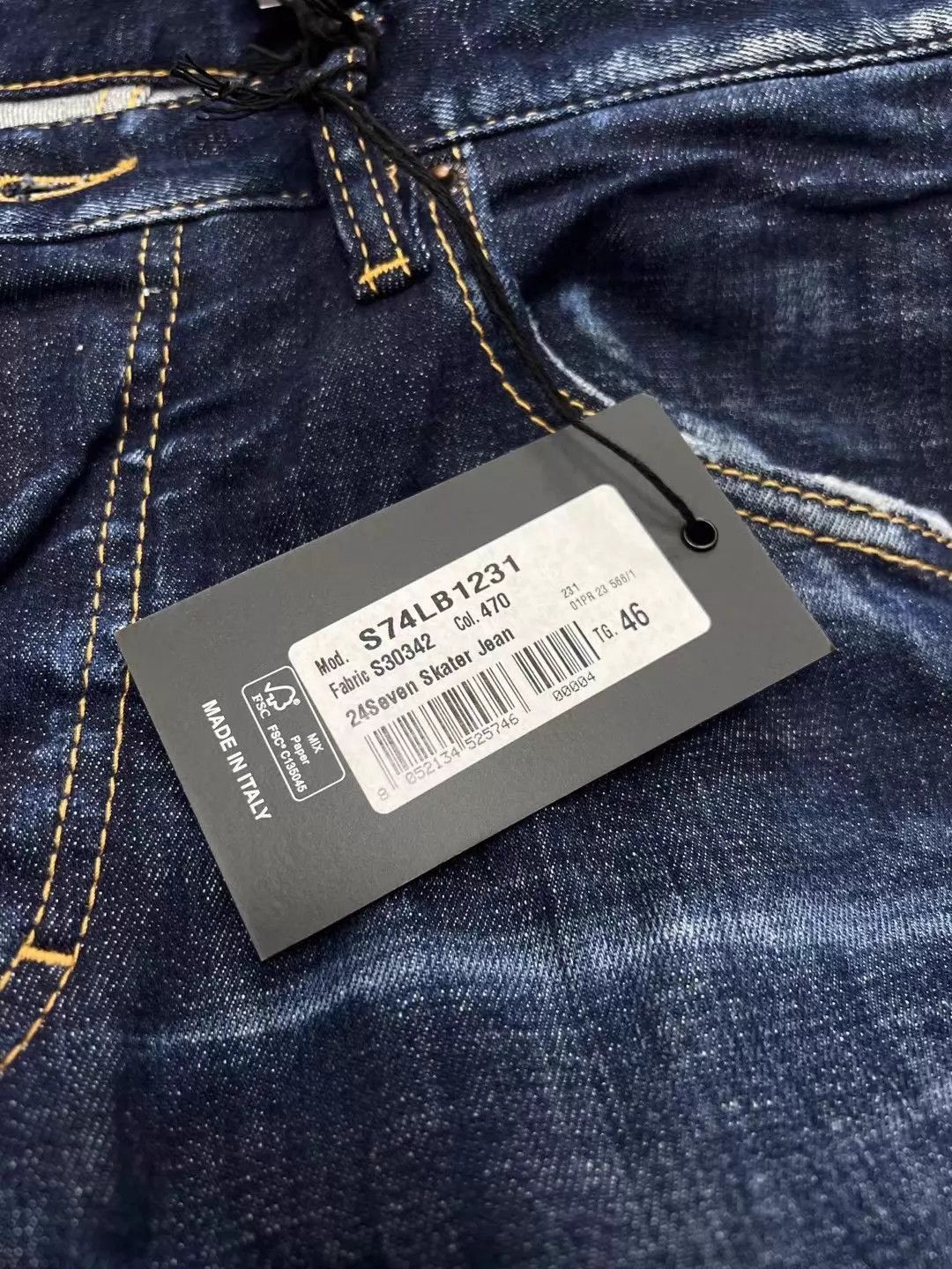 Dsquared2 Blue Denim Jeans - Size 30 Size US 30 / EU 46 - 5 Thumbnail