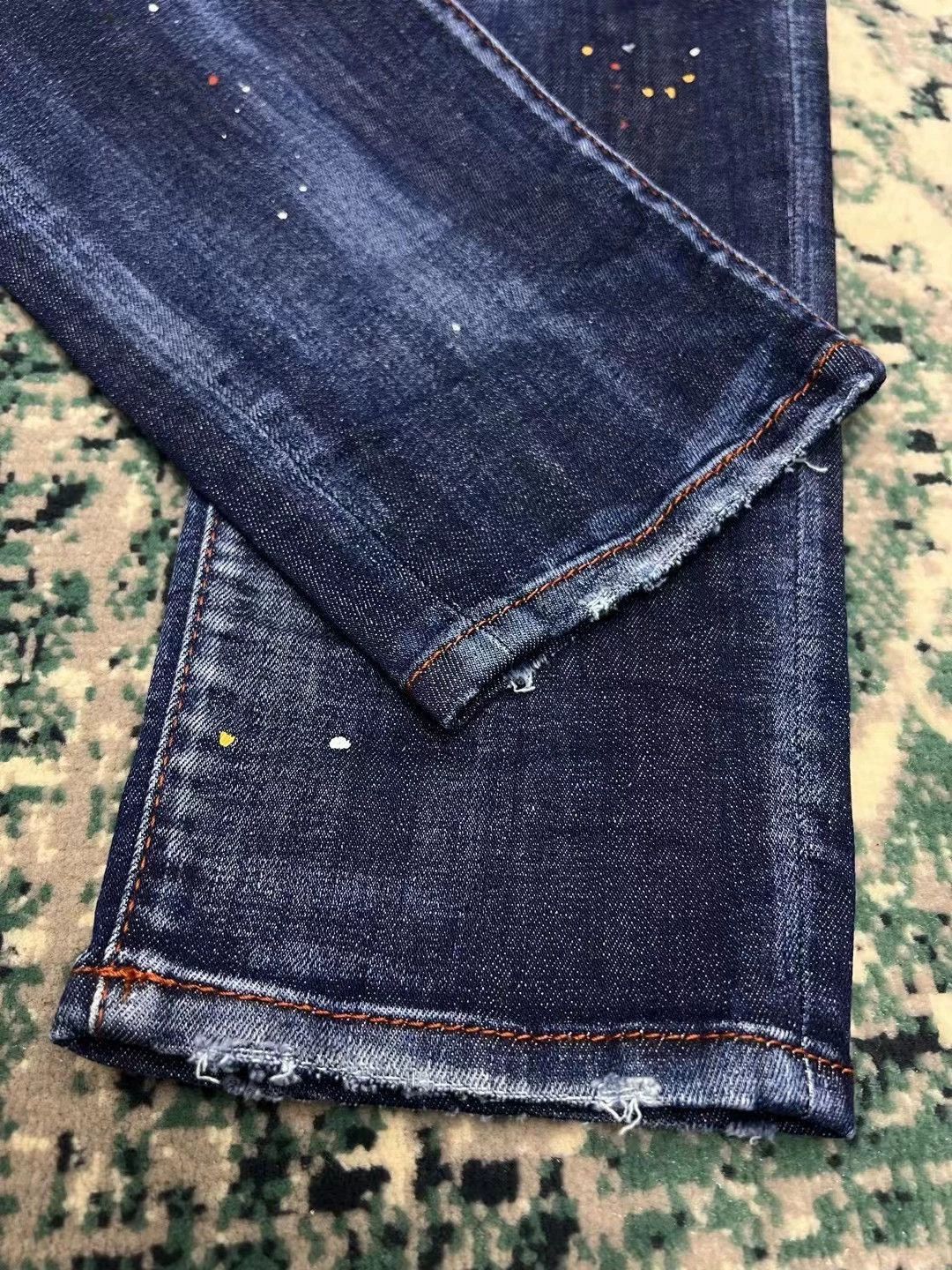 Dsquared2 Blue Distressed Paint Splatter Denim Jeans Size US 28 / EU 44 - 6 Thumbnail