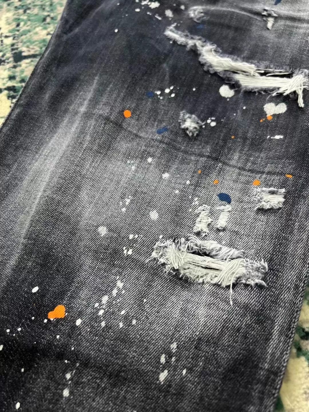 Dsquared2 Black Distressed Paint Splatter Denim Jeans Size 30 Size US 30 / EU 46 - 5 Thumbnail