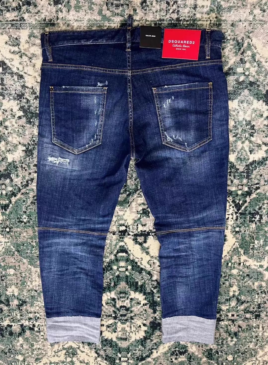 Dsquared2 Blue Distressed Denim Jeans Size 32 Size US 32 / EU 48 - 2 Thumbnail