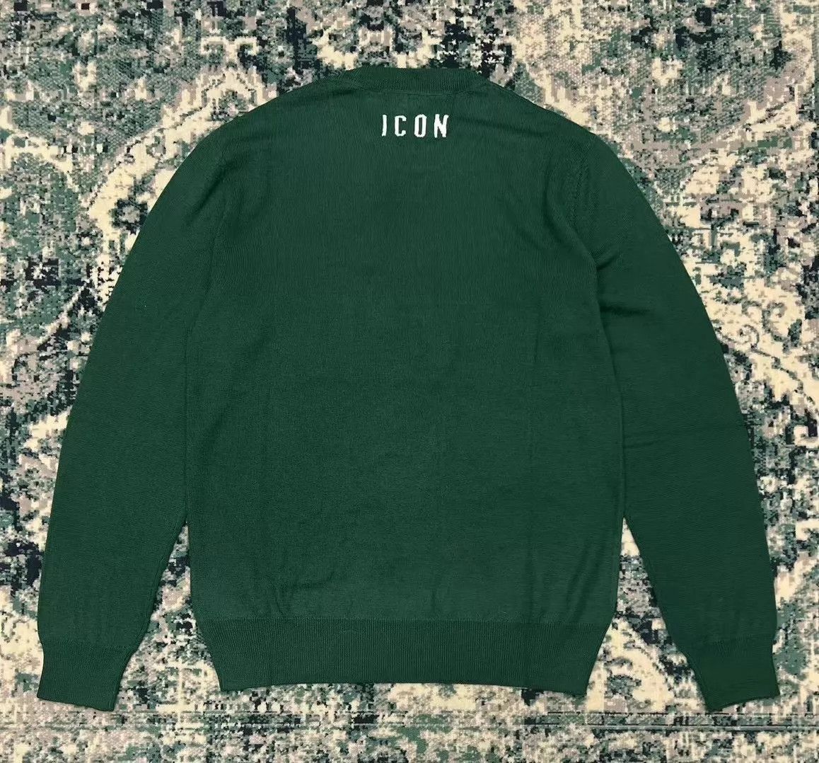 Dsquared2 Green Sweater with Boston Terrier Graphic Size US S / EU 44-46 / 1 - 2 Thumbnail