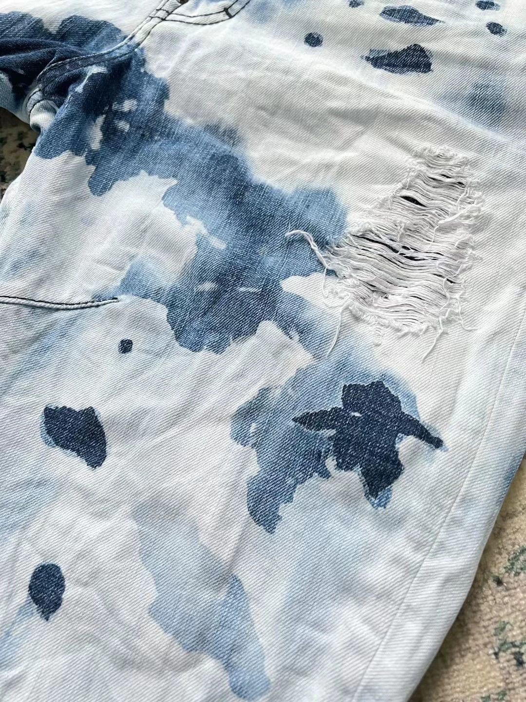 Dsquared2 Blue Distressed Denim Jeans with Paint Splatter Size US 30 / EU 46 - 5 Thumbnail