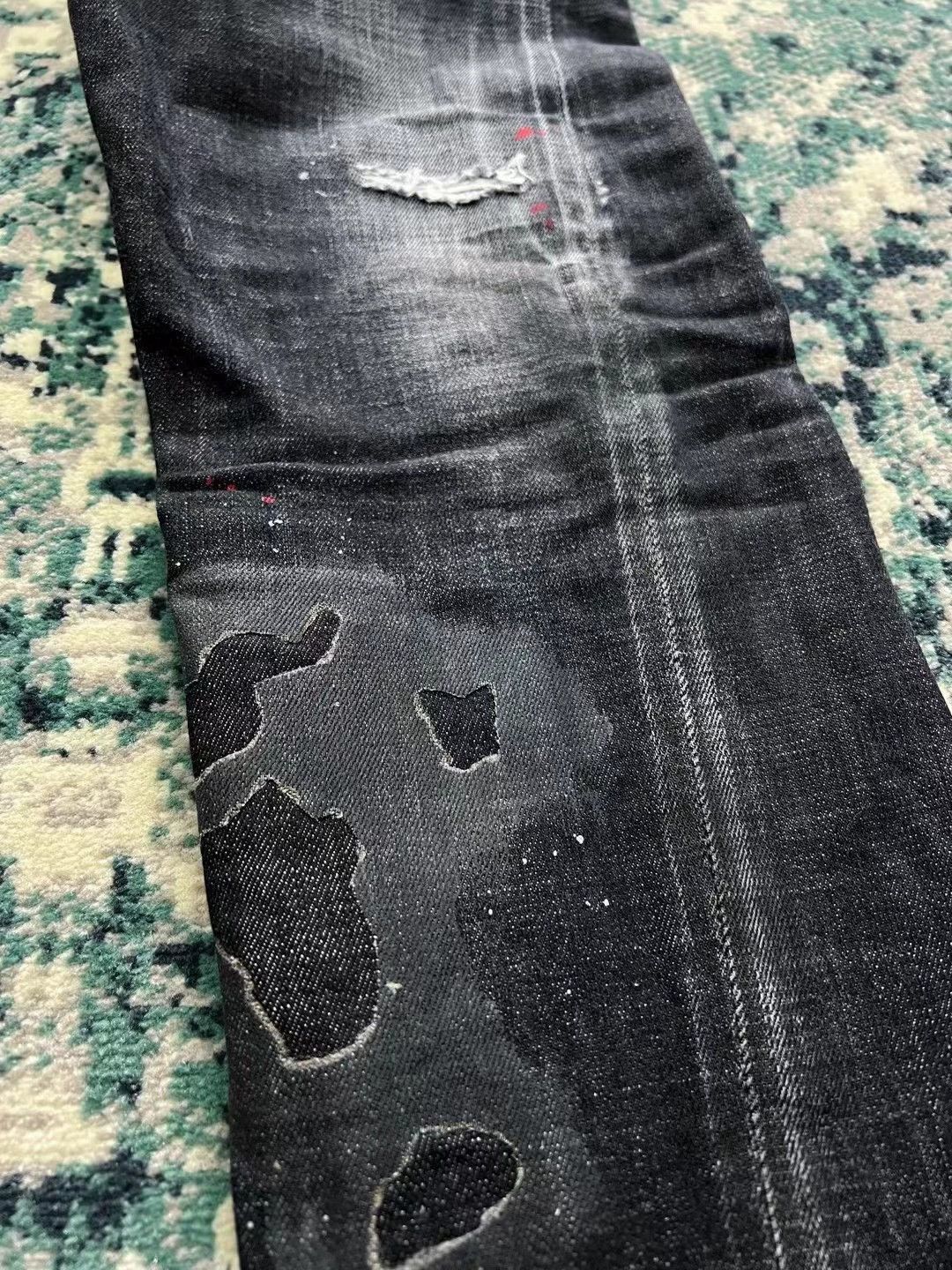 Dsquared2 Black Distressed Denim Jeans with Paint Splatter Size 30 Size US 30 / EU 46 - 5 Thumbnail