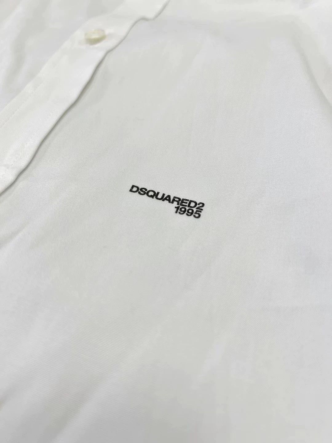 Dsquared2 White Long-Sleeve Button-Up Shirt Size US S / EU 44-46 / 1 - 5 Thumbnail