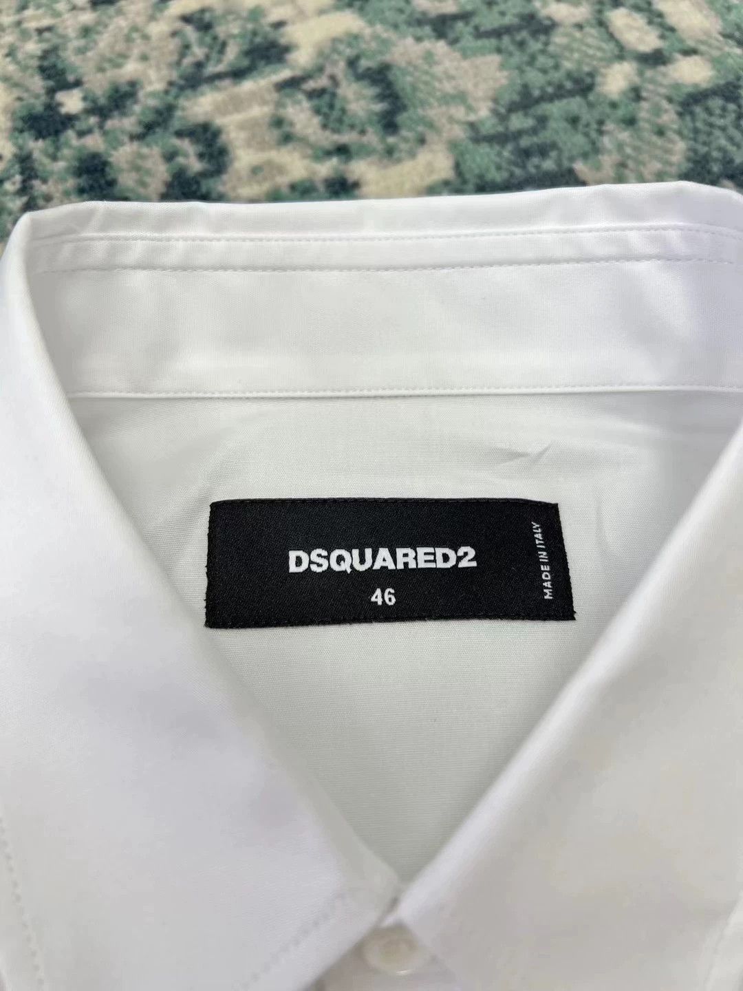 Dsquared2 White Long-Sleeve Button-Up Shirt Size US S / EU 44-46 / 1 - 4 Thumbnail