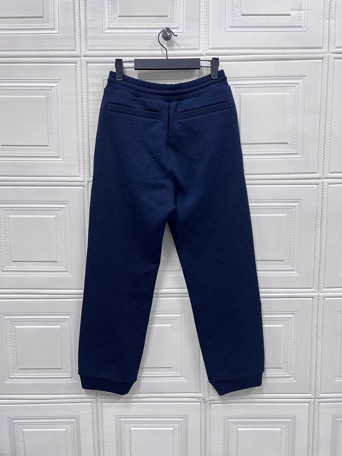 Louis Vuitton Blue Textured Sweatpants with Drawstring Size 28 Size US 28 / EU 44 - 2 Thumbnail