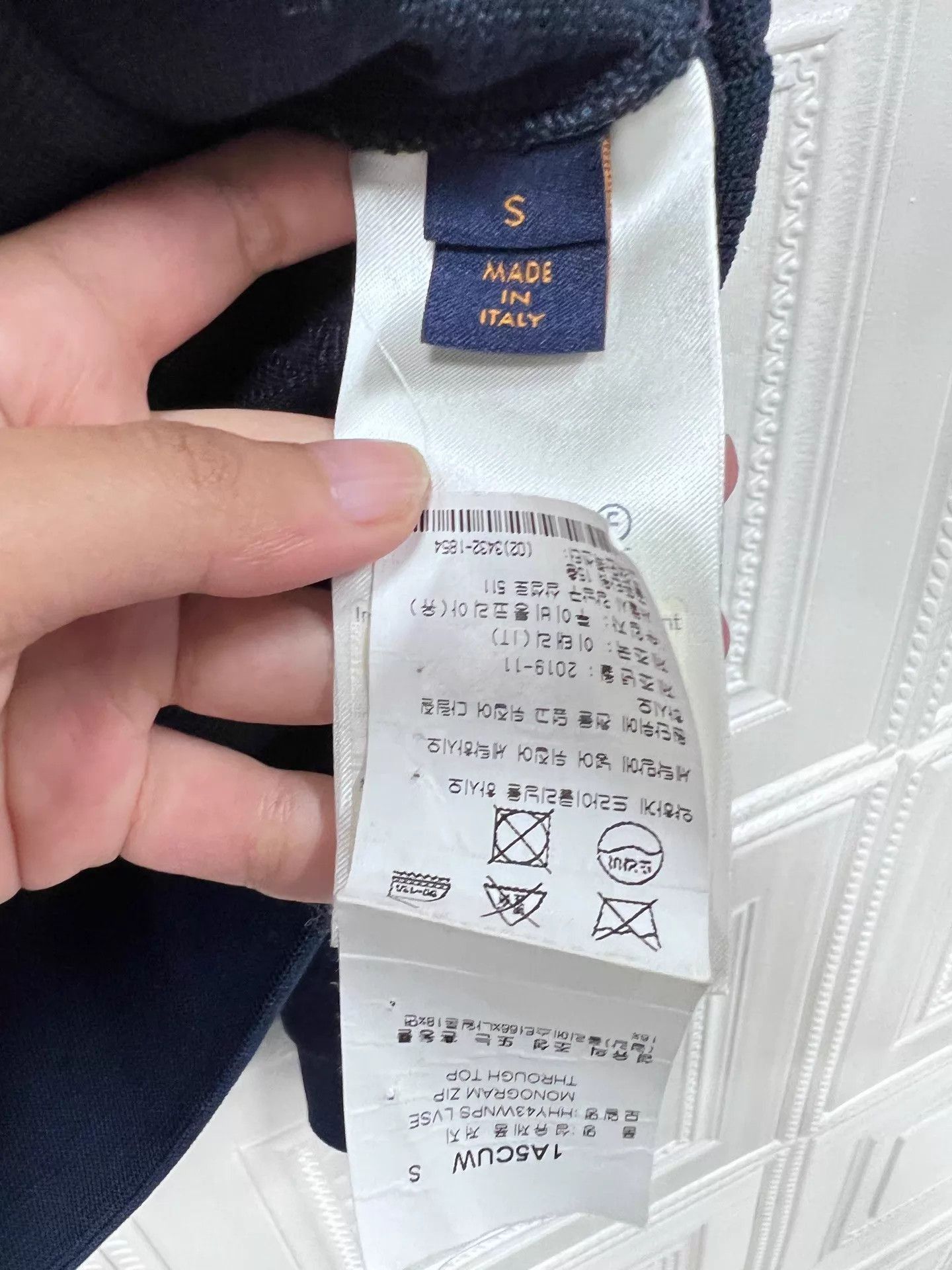 Louis Vuitton Blue Zip-Up Textured Light Jacket Size S Size US S / EU 44-46 / 1 - 5 Thumbnail
